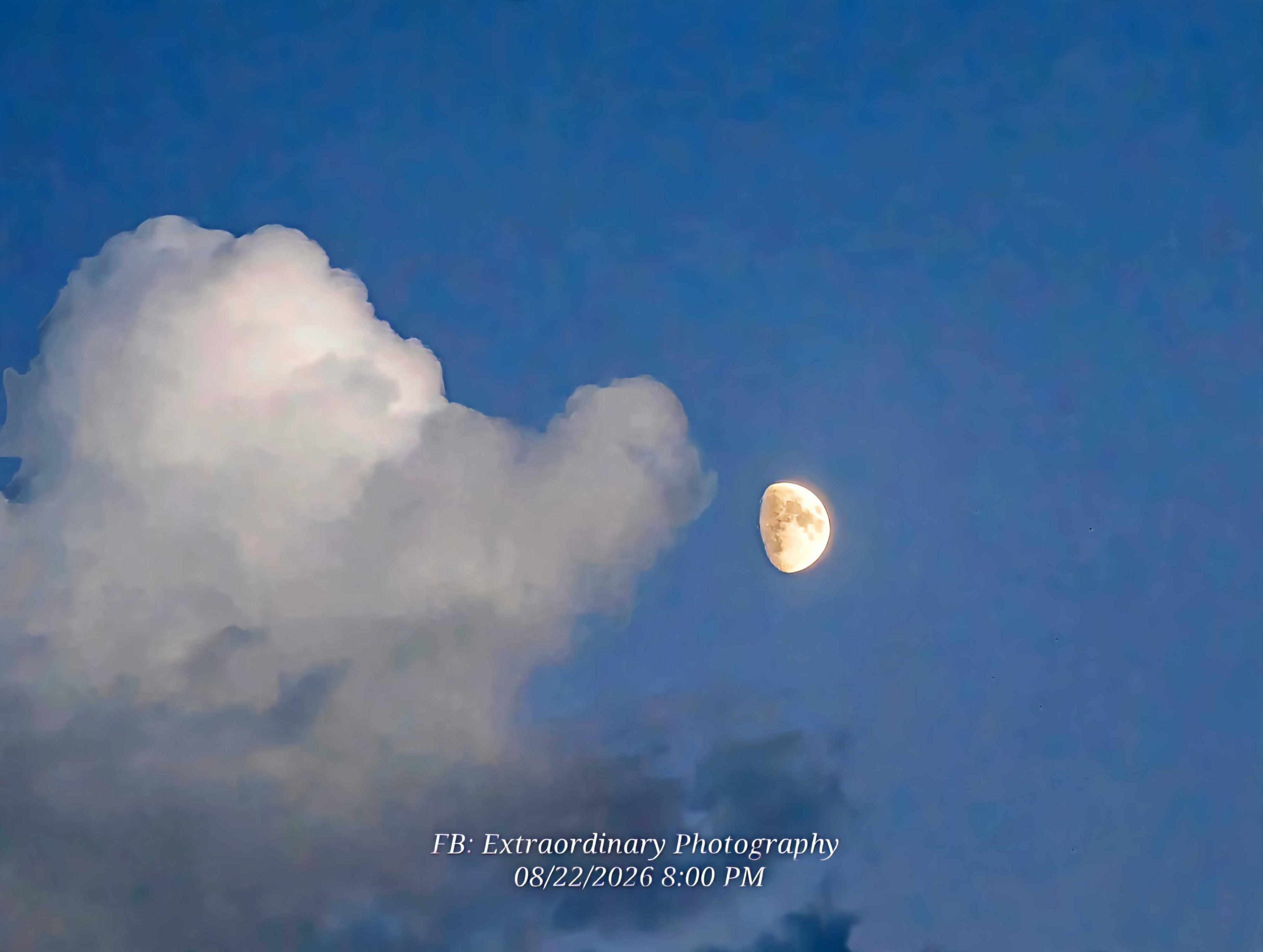 The Moon over Montello, United States — waxing gibbous, Lunar Day 11