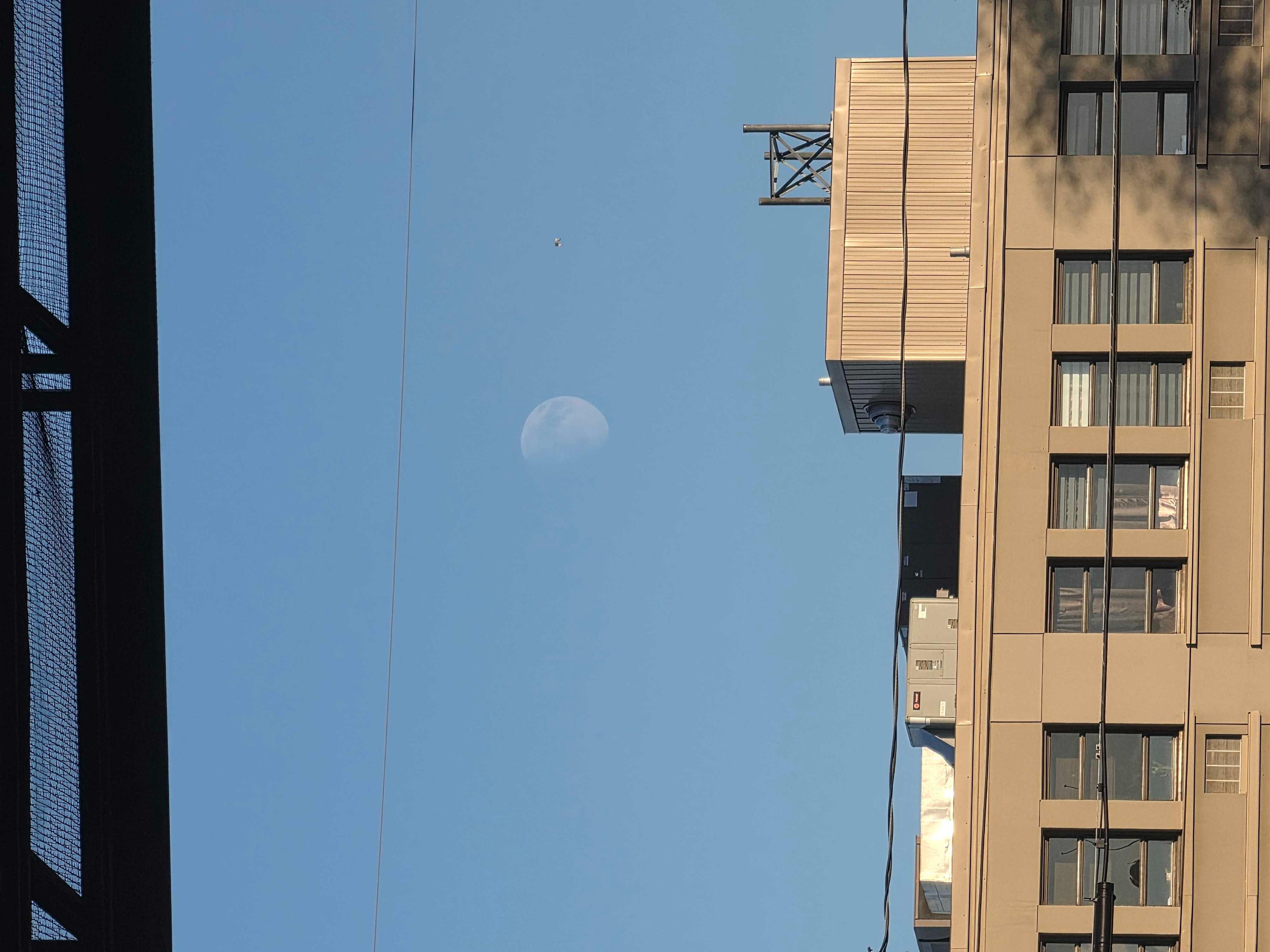The Moon over Saguenay, Canada — waxing gibbous, Lunar Day 12