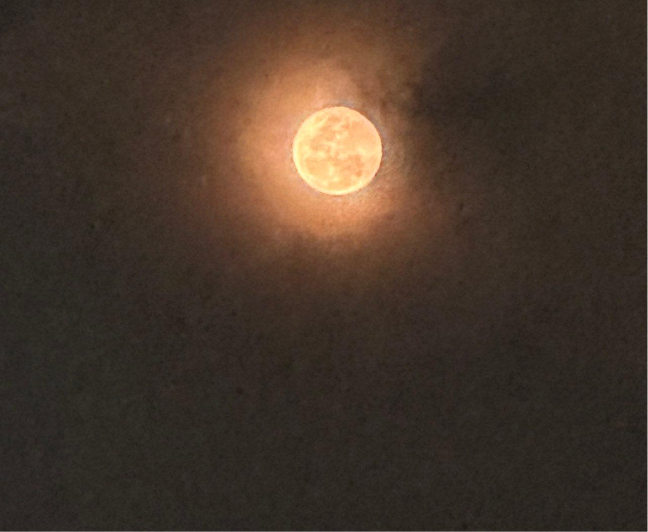 The Moon over San José, Costa Rica — full moon, Lunar Day 16