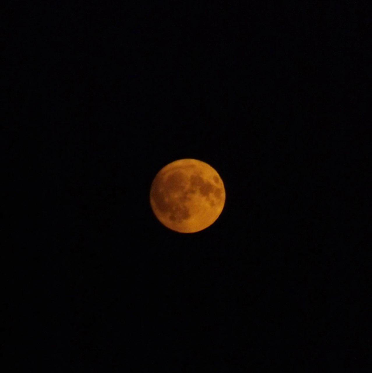 The Moon over South Shields, United Kingdom — full moon, Lunar Day 16