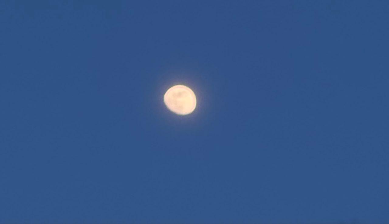 The Moon over Zürich, Switzerland — waxing gibbous, Lunar Day 12