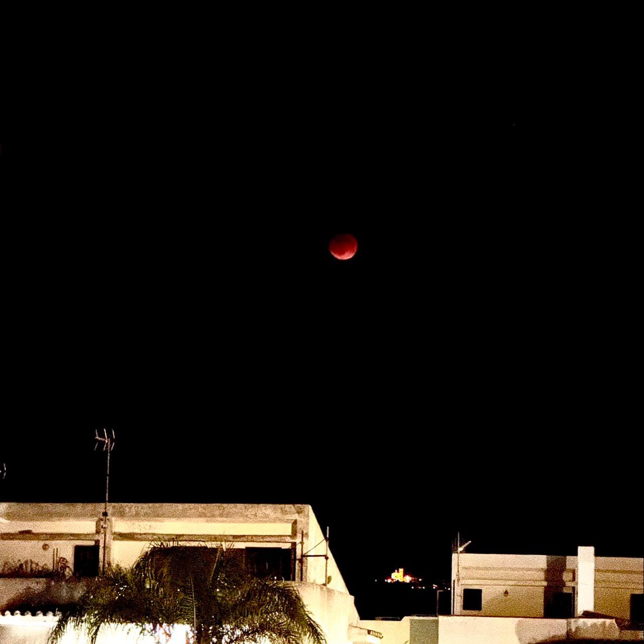 The Moon over Rometta, Italia — full moon, Lunar Day 16