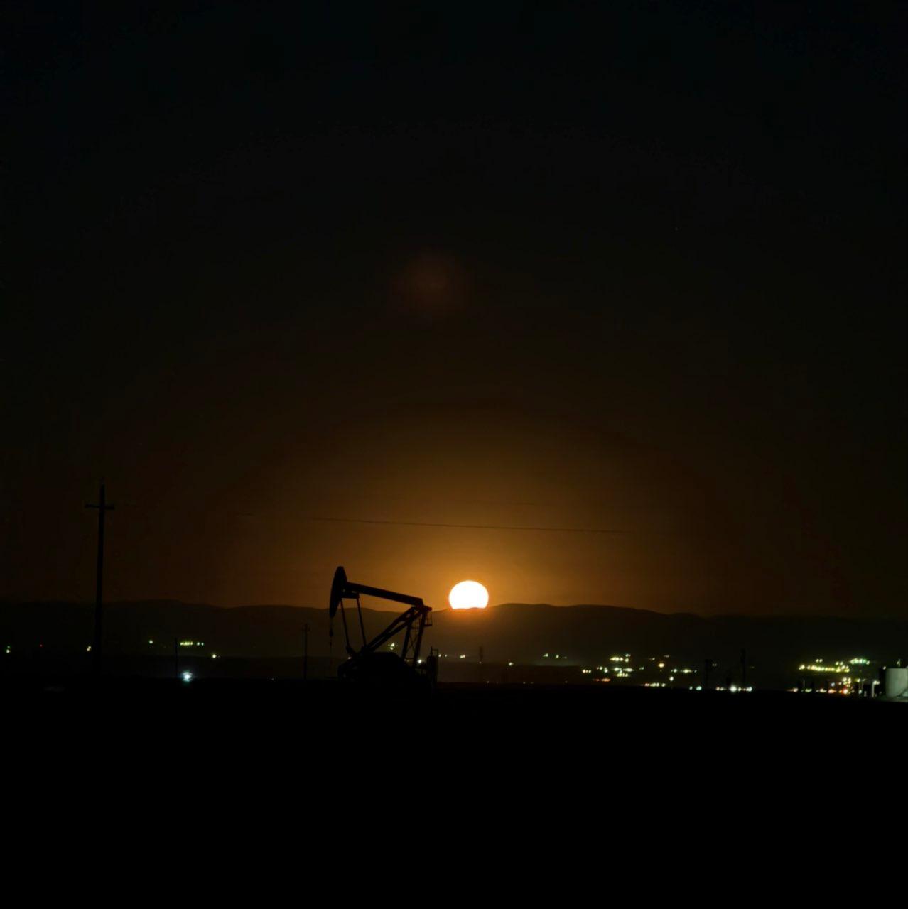The Moon over Bakersfield, United States — full moon, Lunar Day 15