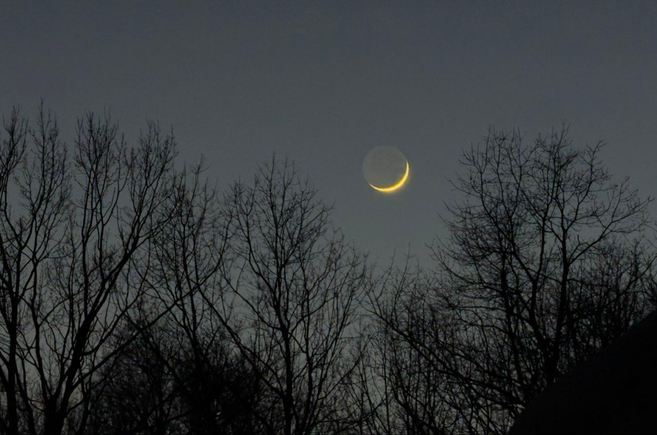 The Moon over Northford, United States — waxing gibbous, Lunar Day 11