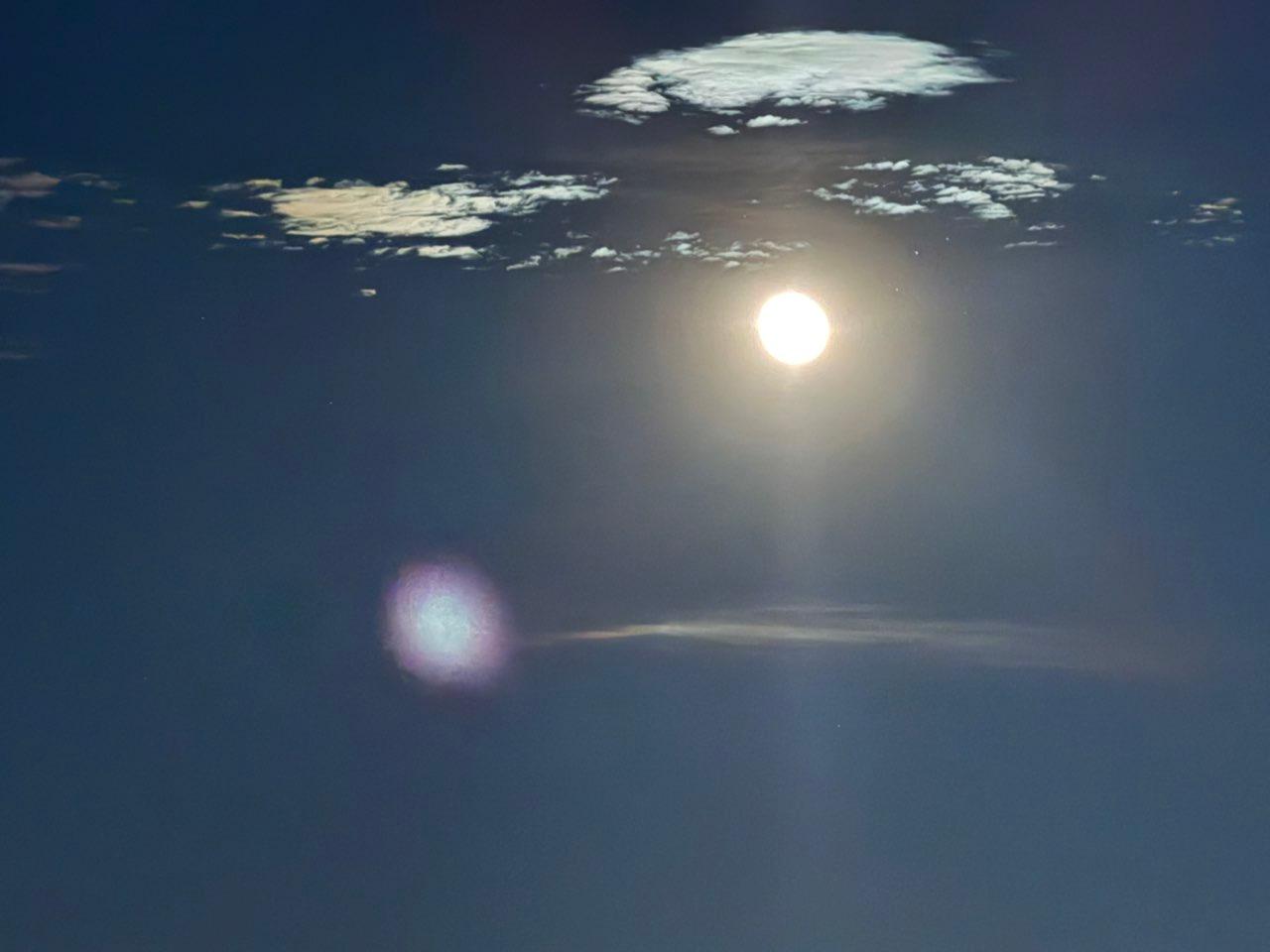 The Moon over Las Vegas, United States — waning gibbous, Lunar Day 18