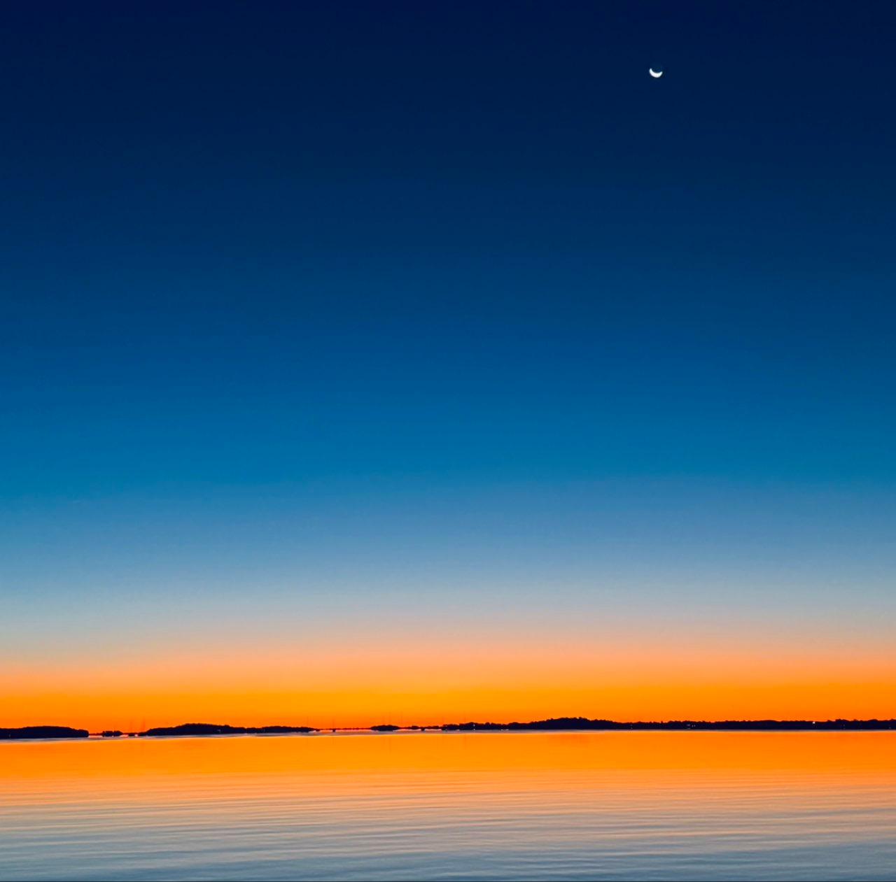 The Moon over Quincy, United States — waning crescent, Lunar Day 27