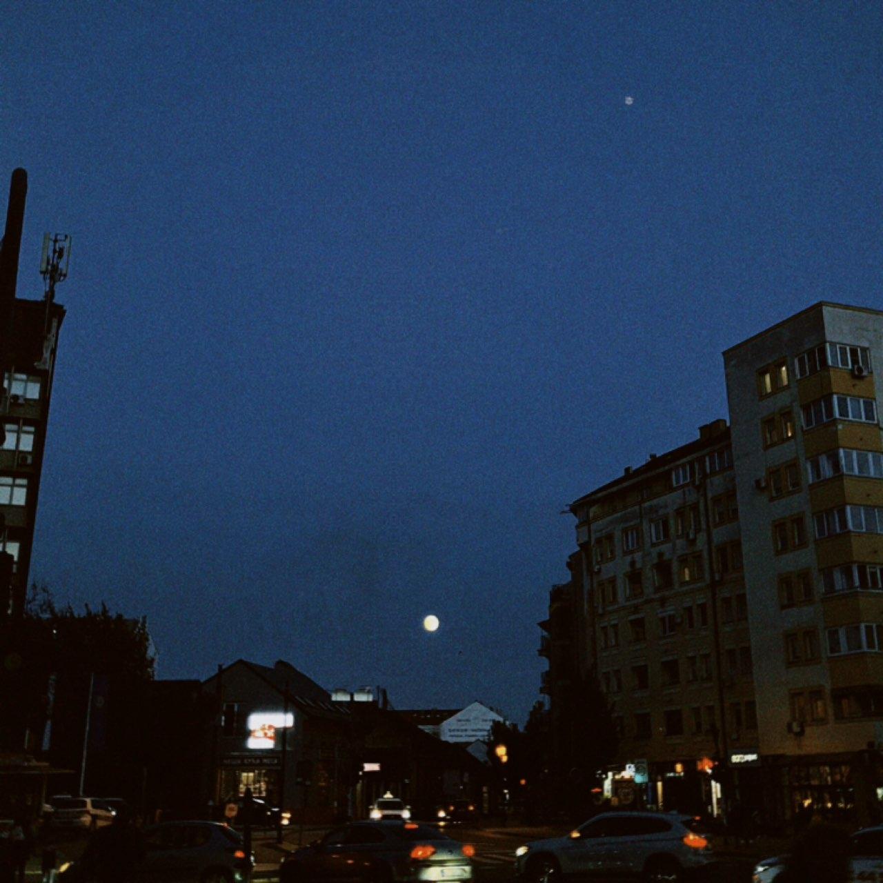 The Moon over Novi Sad, Serbia — full moon, Lunar Day 15