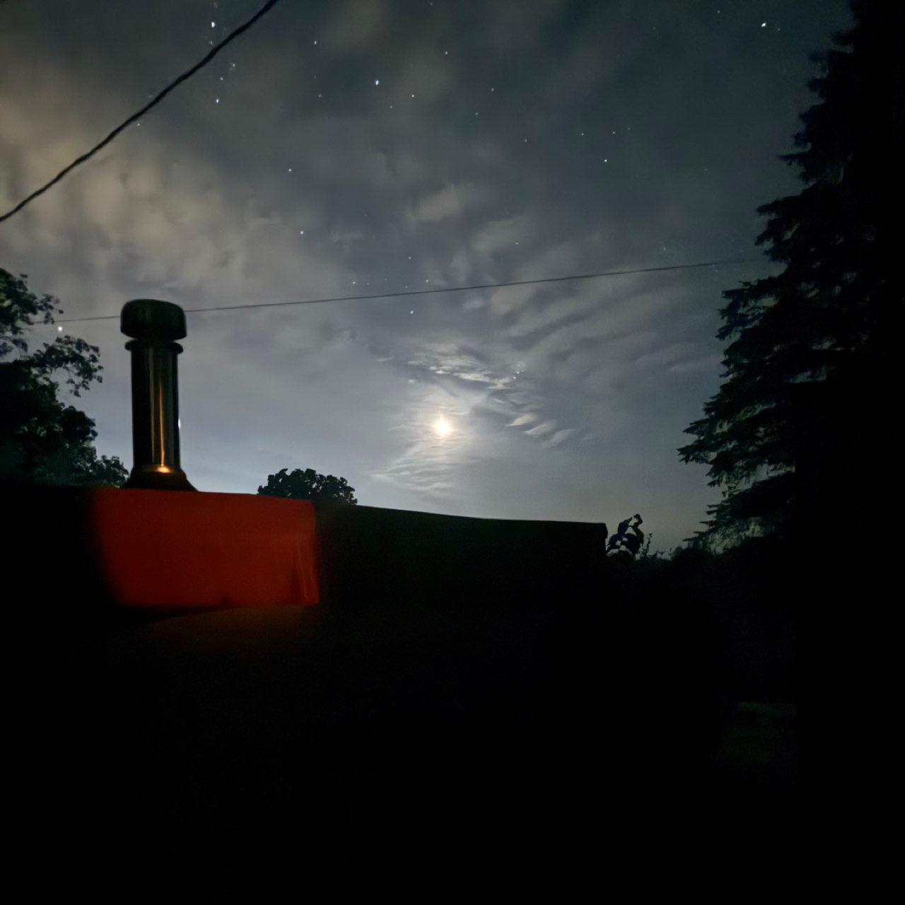 The Moon over Girard, United States — waning crescent, Lunar Day 27