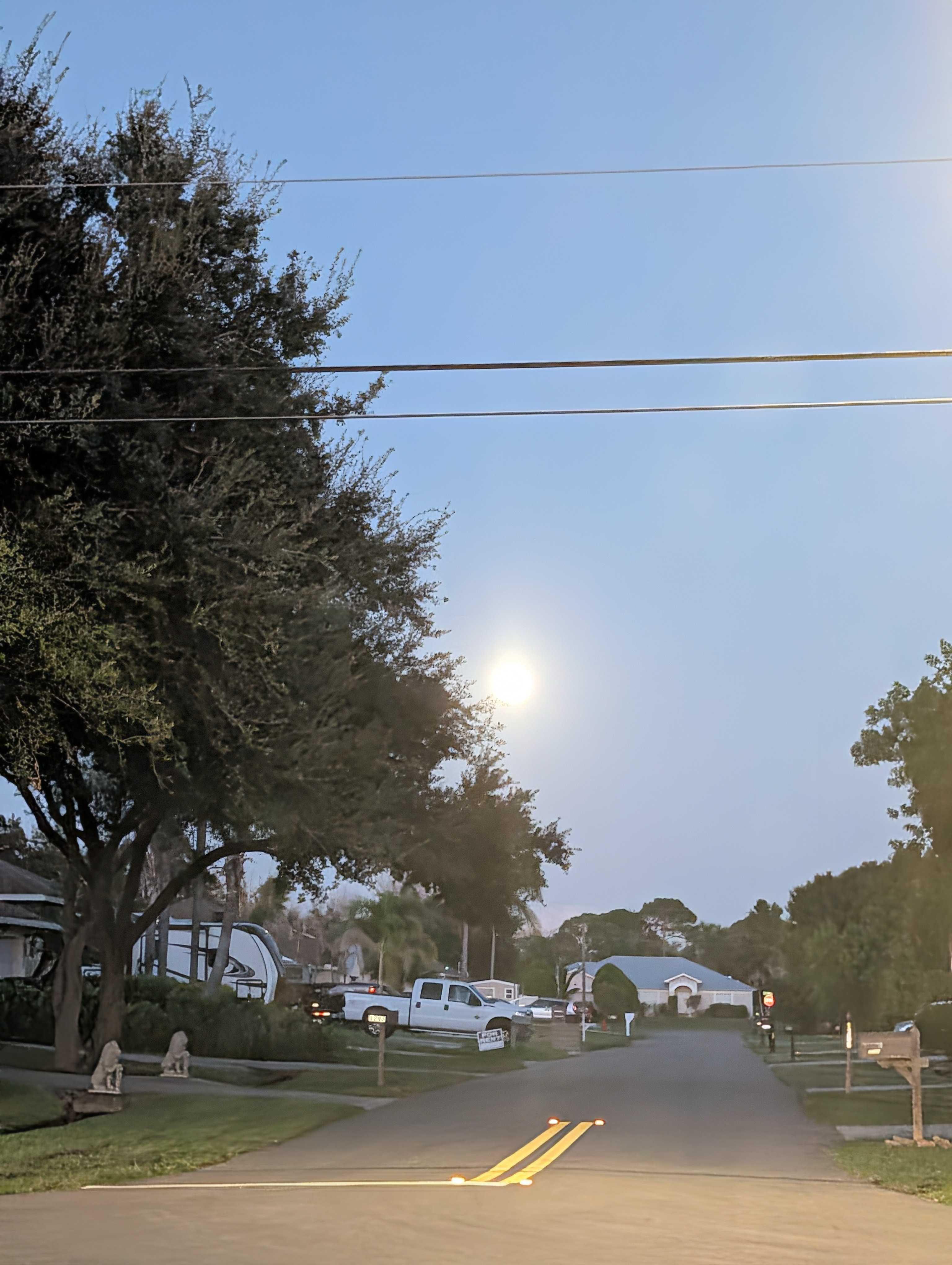 The Moon over Port St. Lucie, United States — full moon, Lunar Day 17