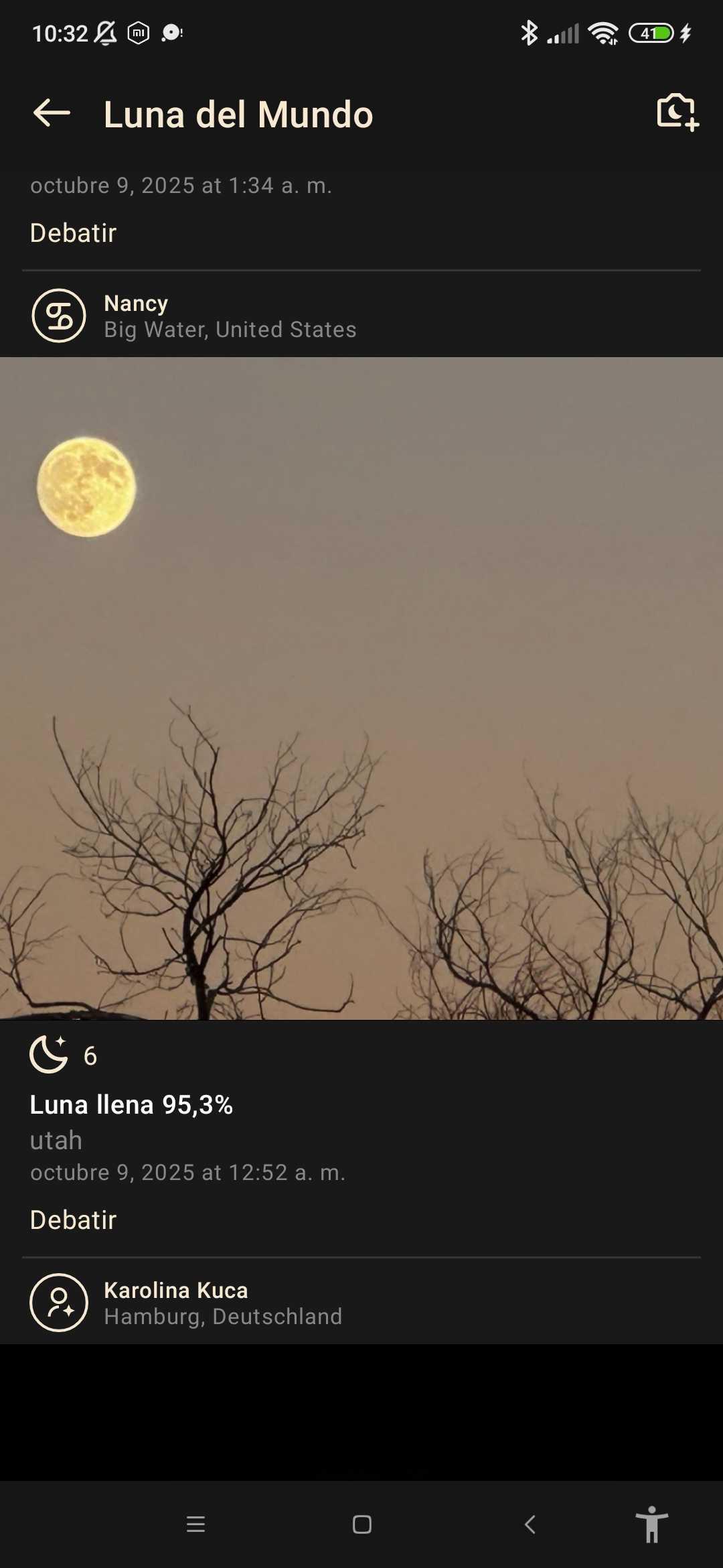 The Moon over El Verger, España — last quarter, Lunar Day 21
