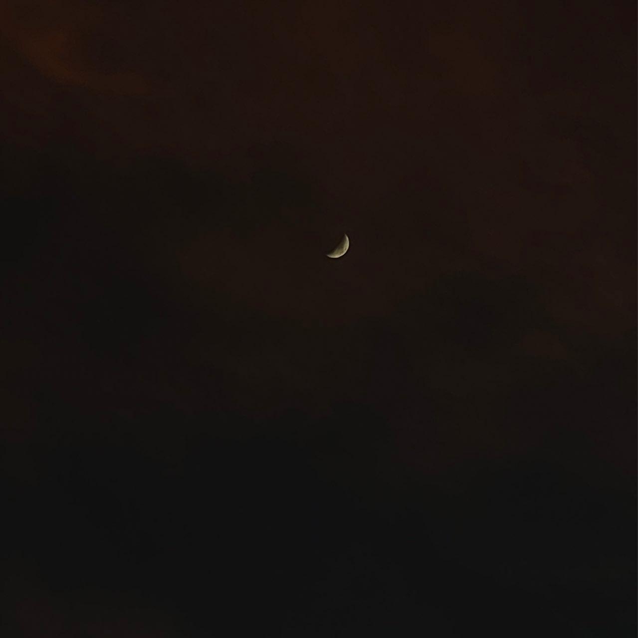 The Moon over Tijuana, México — first quarter, Lunar Day 9