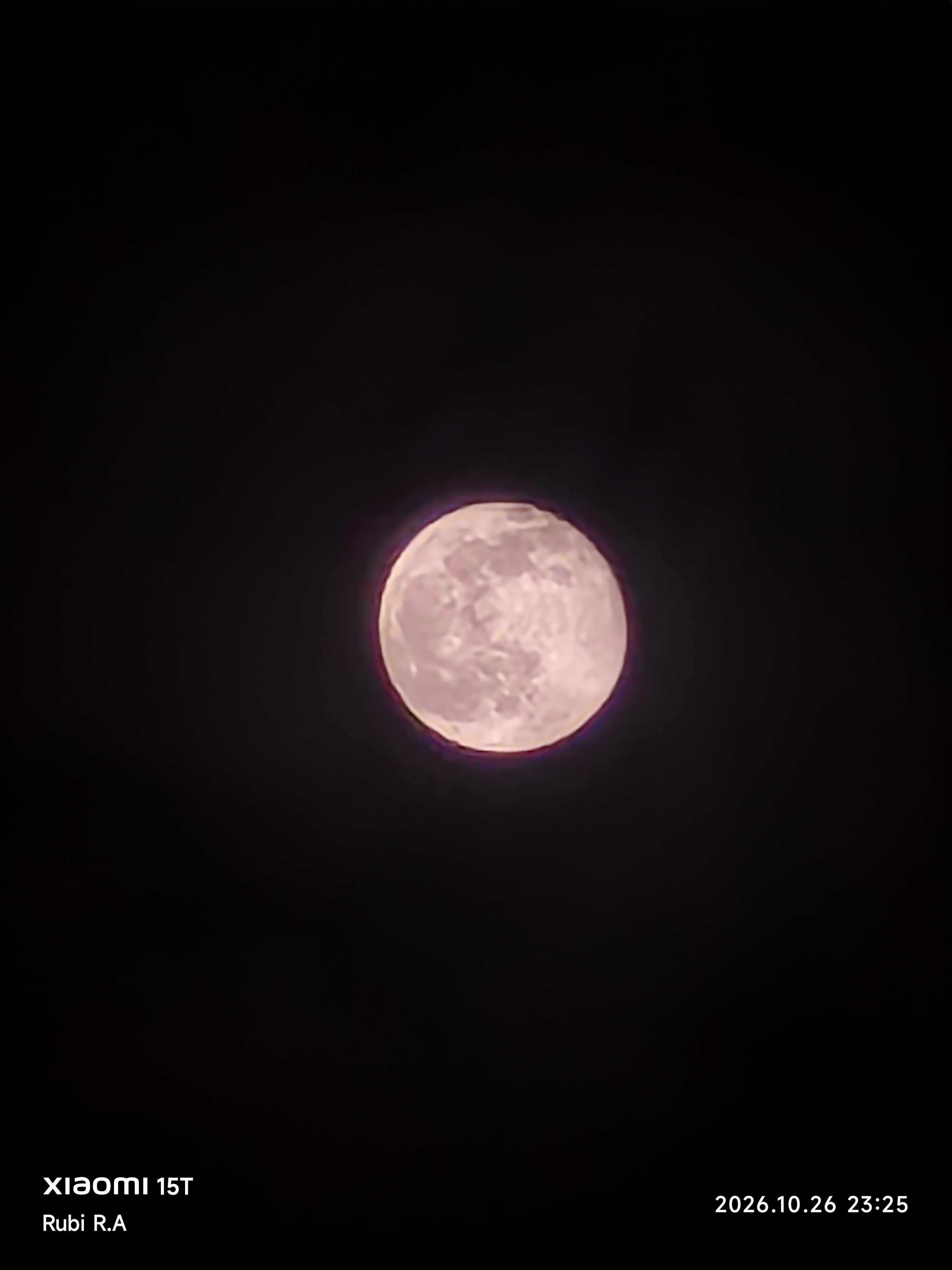 The Moon over Reynosa, México — full moon, Lunar Day 17