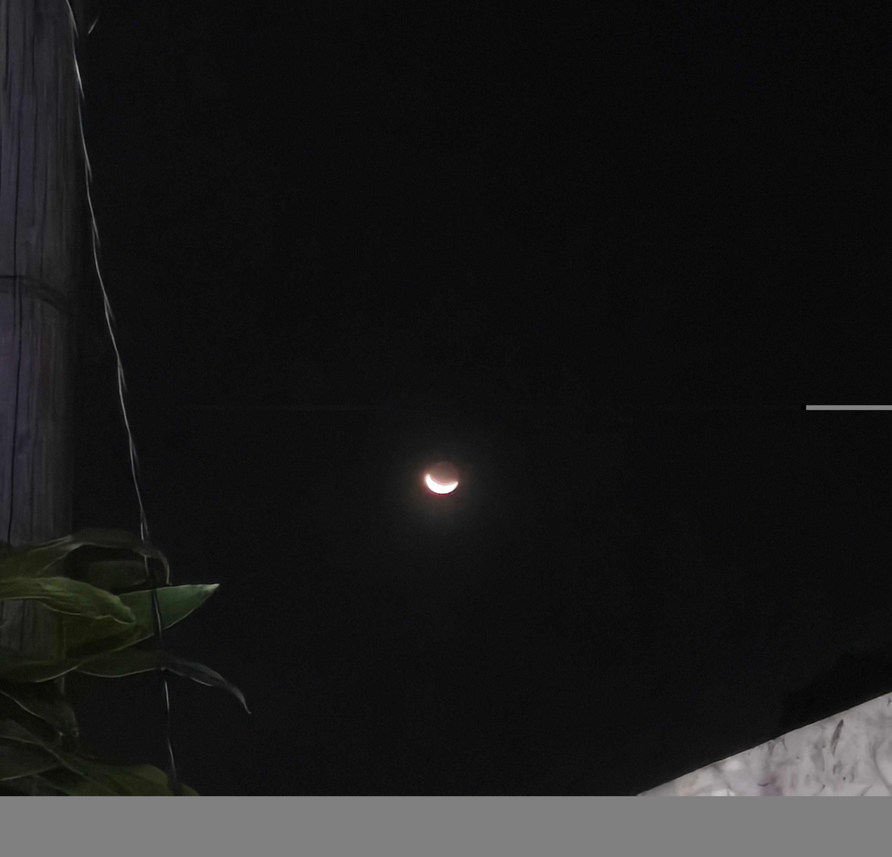 The Moon over San Juan City, Philippines — waxing crescent, Lunar Day 4