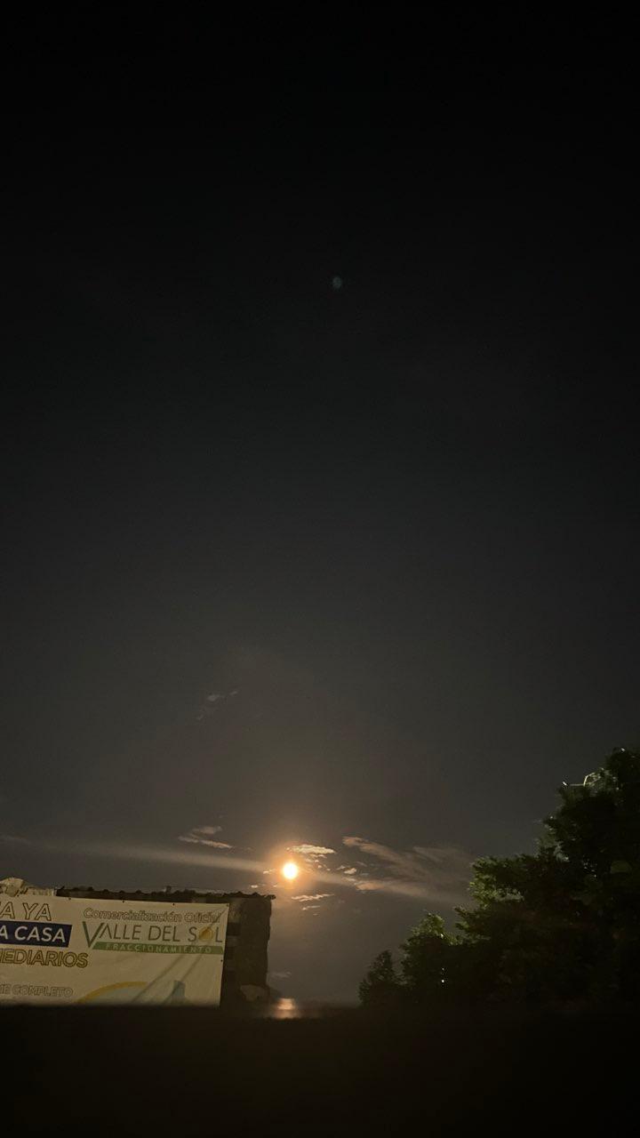 The Moon over Villa de Álvarez, México — full moon, Lunar Day 16