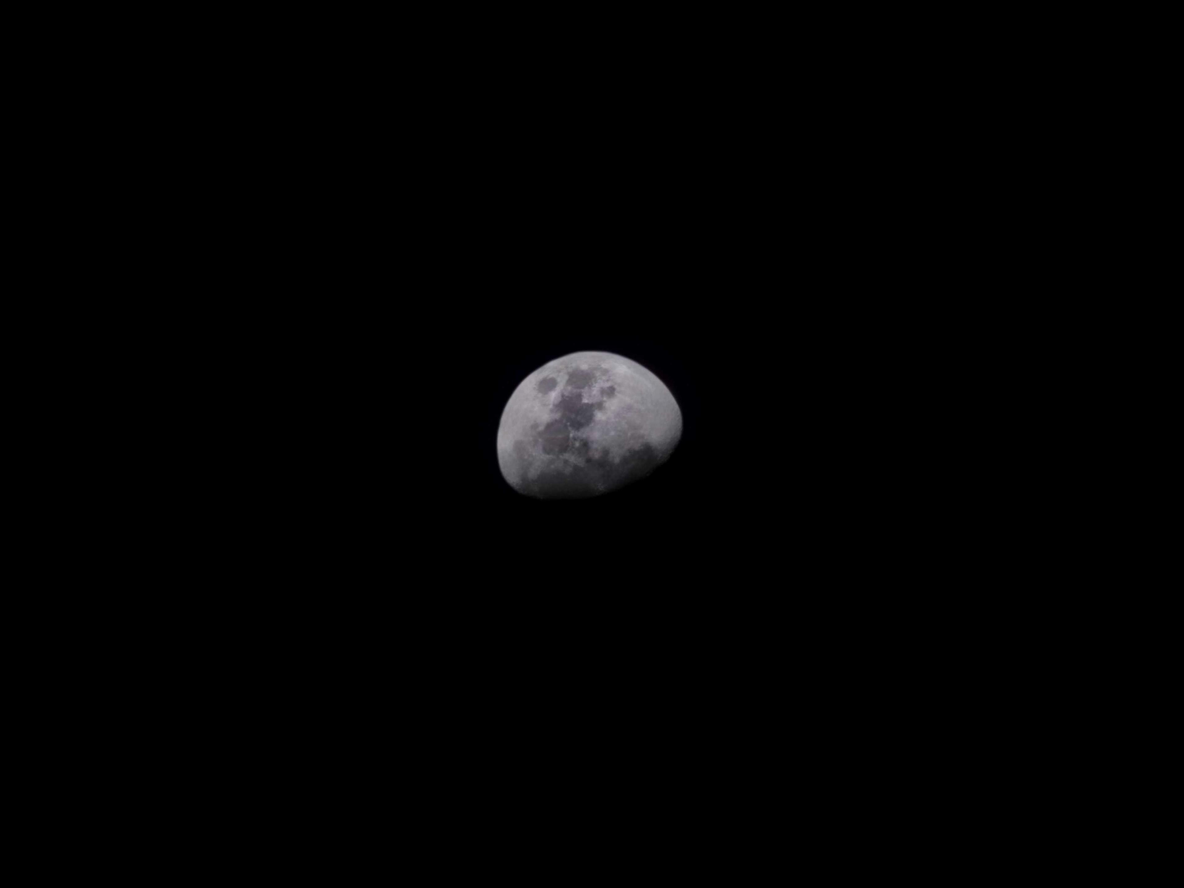 The Moon over Conroe, United States — waxing gibbous, Lunar Day 11