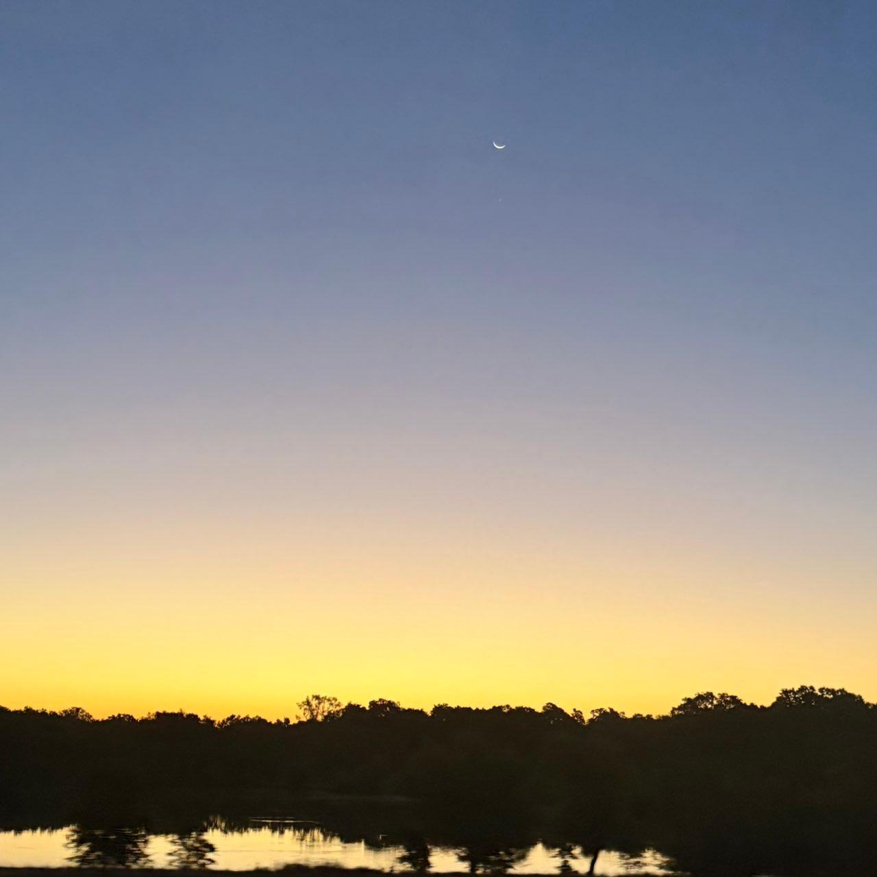 The Moon over Elk Grove, United States — waning crescent, Lunar Day 27