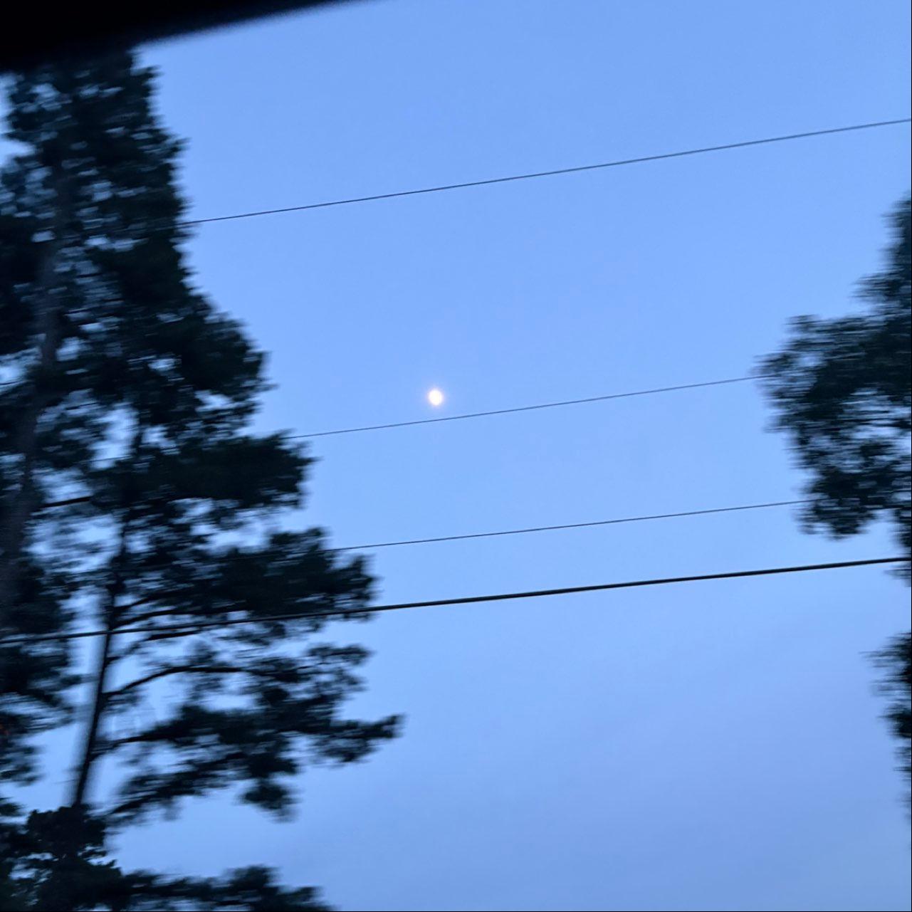 The Moon over Little Rock, United States — waxing gibbous, Lunar Day 10