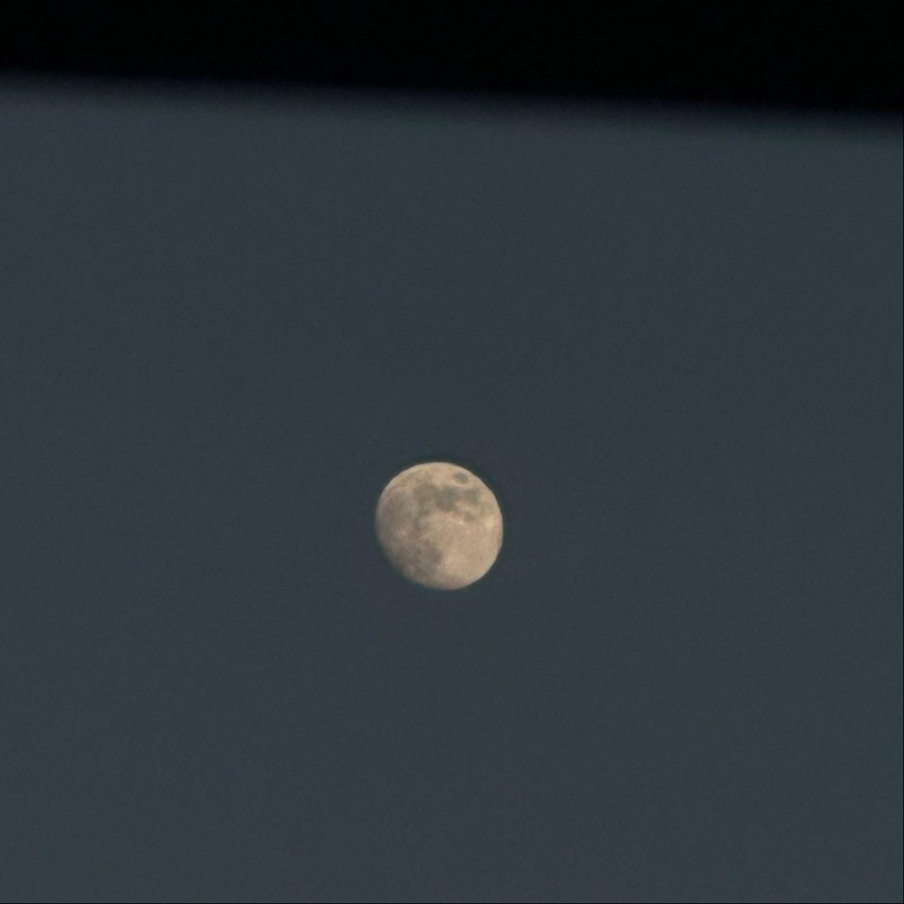 The Moon over Frankfurt, Germany — waxing gibbous, Lunar Day 13
