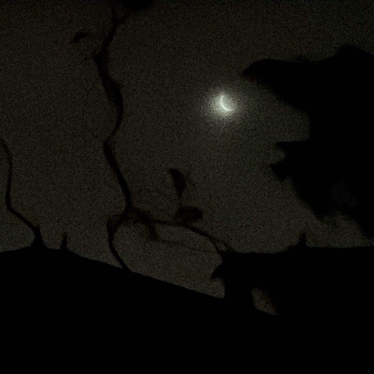 The Moon over Saint-Cyr-au-Mont-d'Or, France — waning crescent, Lunar Day 26