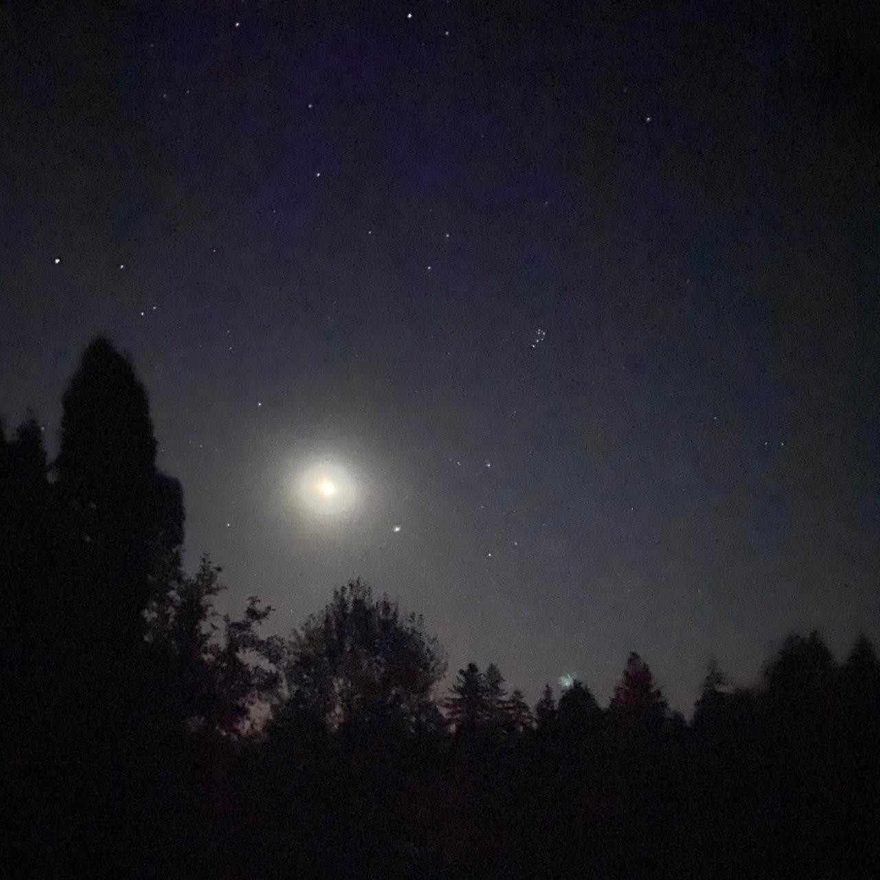 The Moon over Prague 3, Czechia — waning crescent, Lunar Day 26