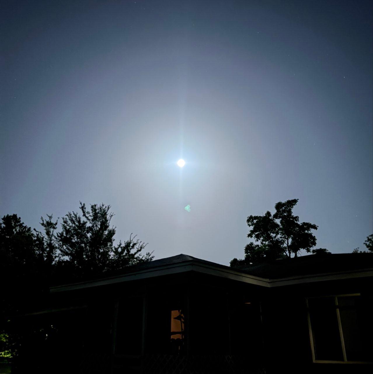 The Moon over Little Rock, United States — waning gibbous, Lunar Day 17