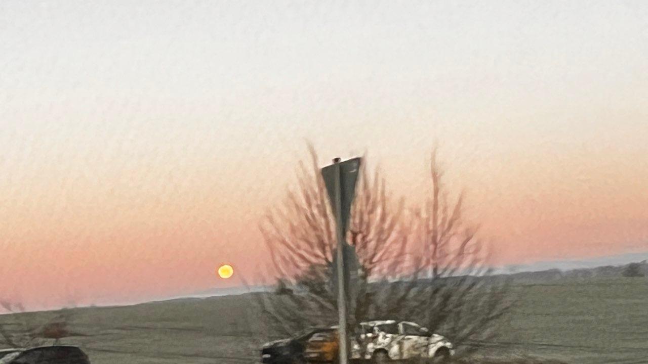 The Moon over Schlaitdorf, Deutschland — full moon, Lunar Day 17