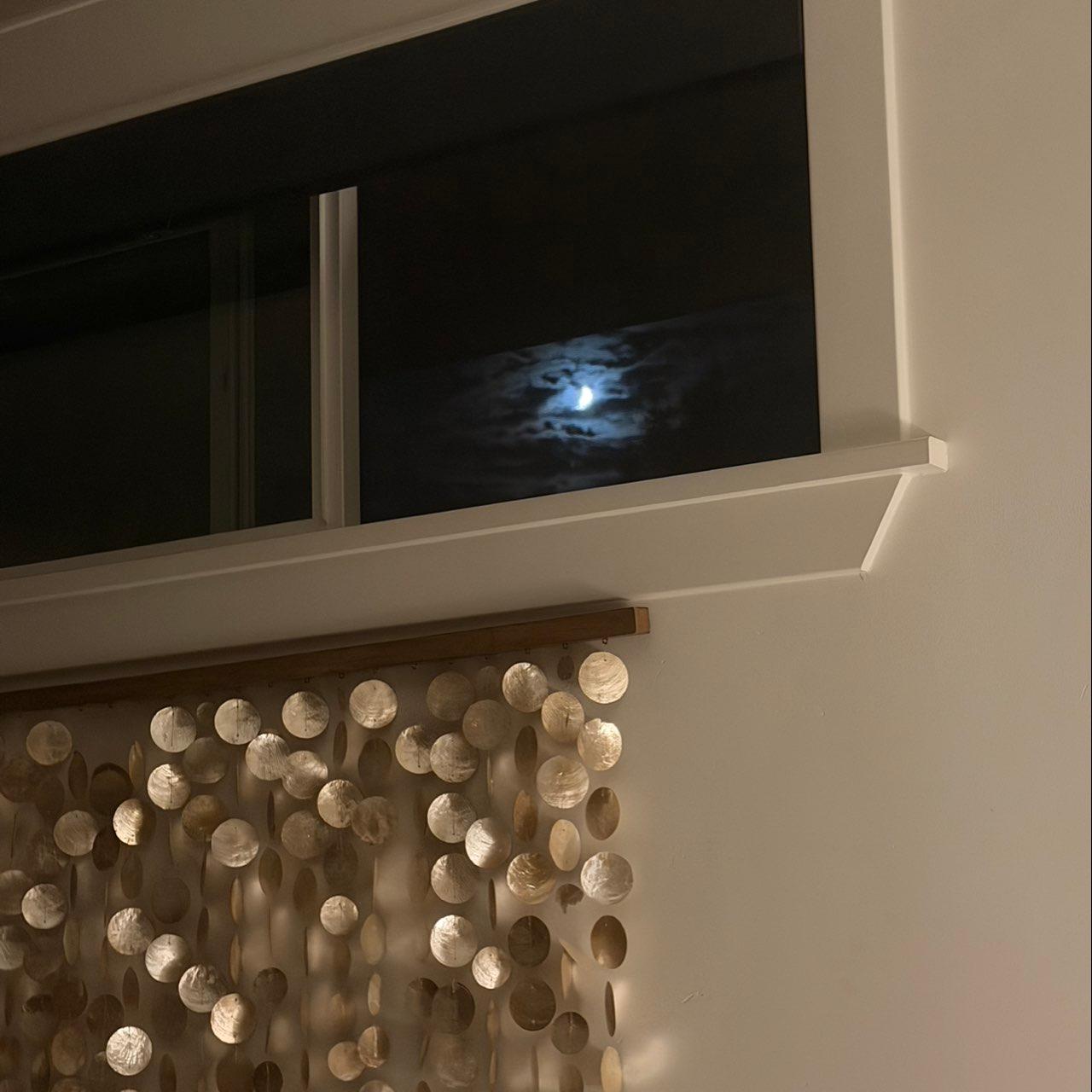 The Moon over Lodi, United States — first quarter, Lunar Day 8