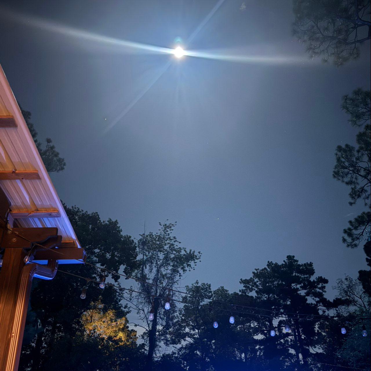 The Moon over Valdosta, United States — waning gibbous, Lunar Day 18