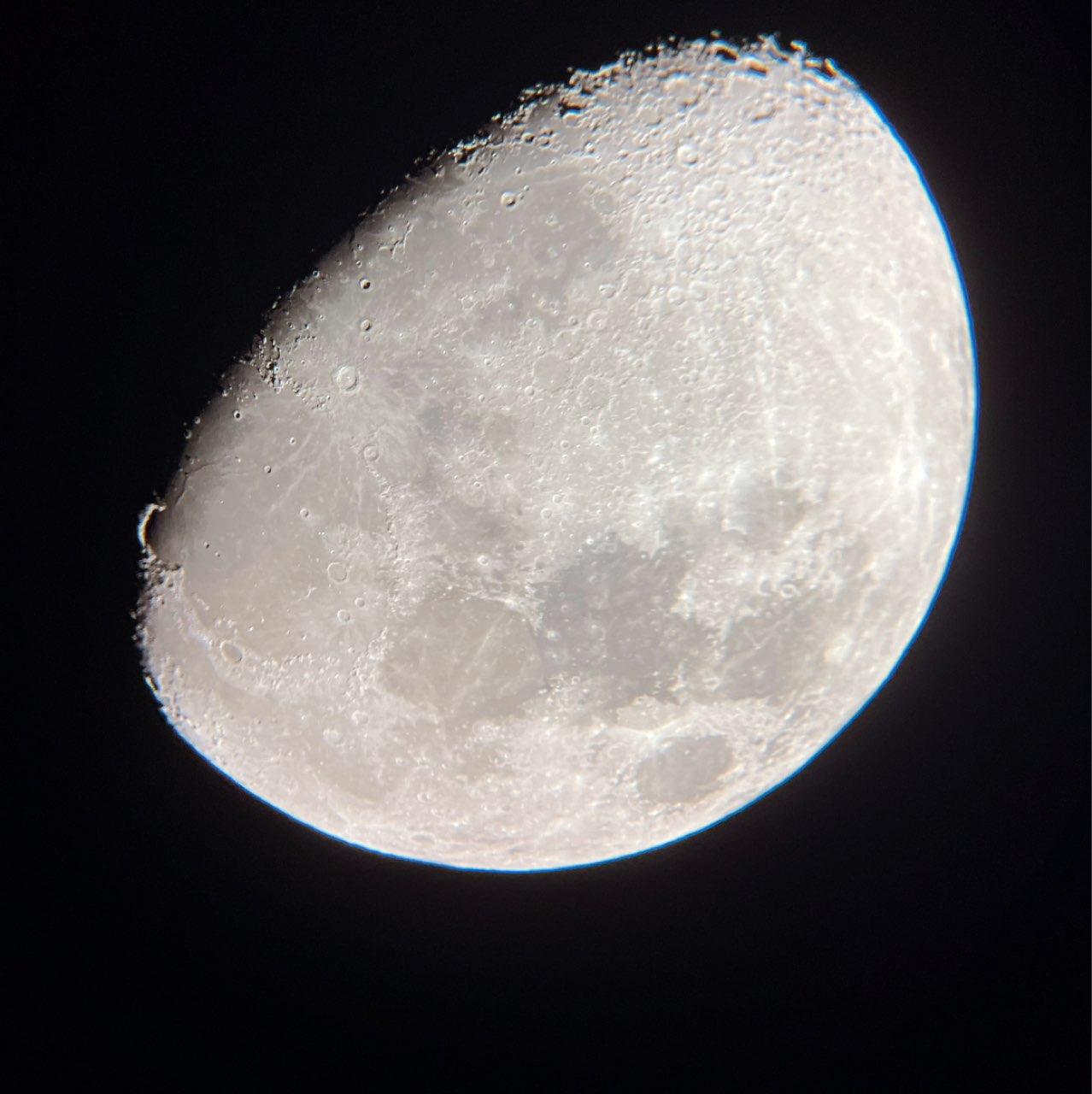 The Moon over Gingin, Australia — waxing gibbous, Lunar Day 11