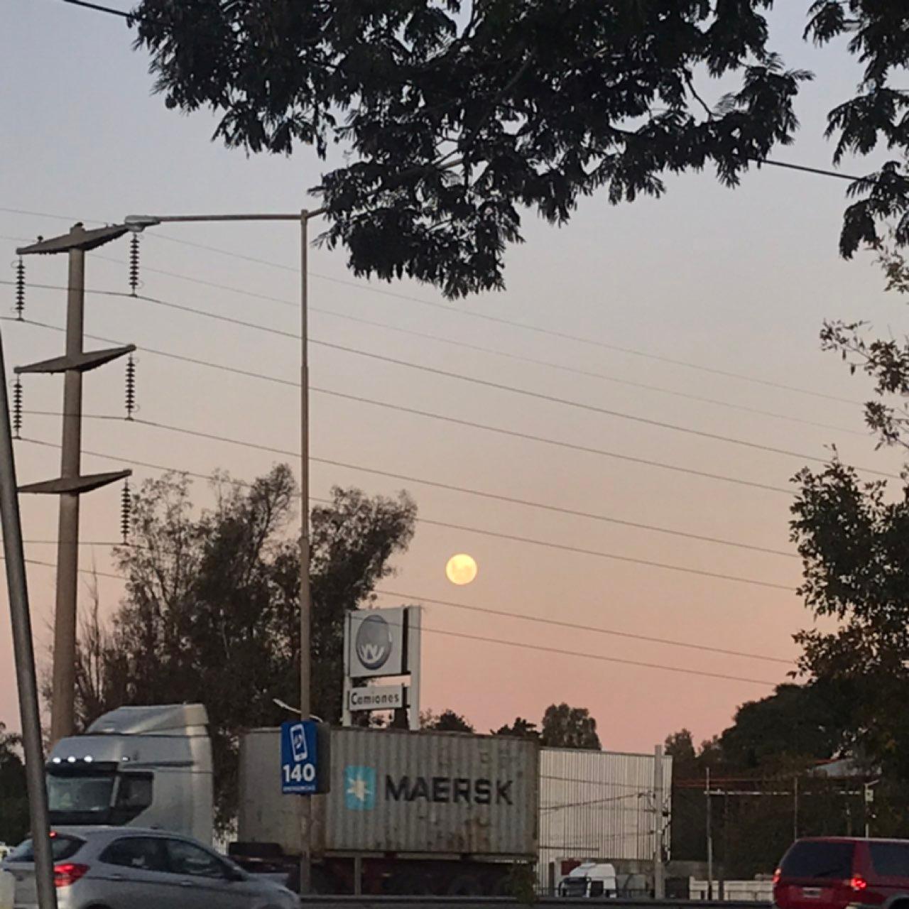 The Moon over Buenos Aires, Argentina — waning gibbous, Lunar Day 17