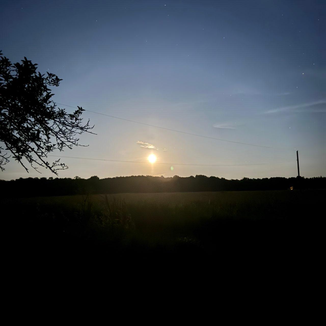 The Moon over Girard, United States — full moon, Lunar Day 16