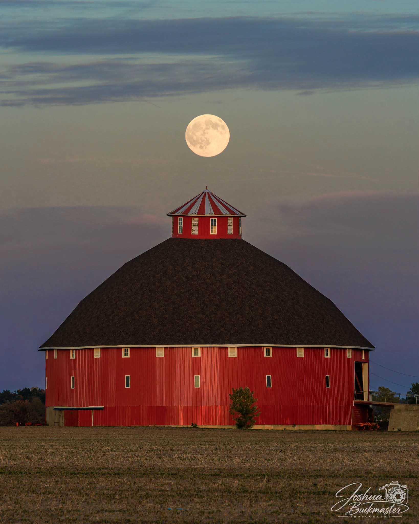 The Moon over Fortville, United States — full moon, Lunar Day 16