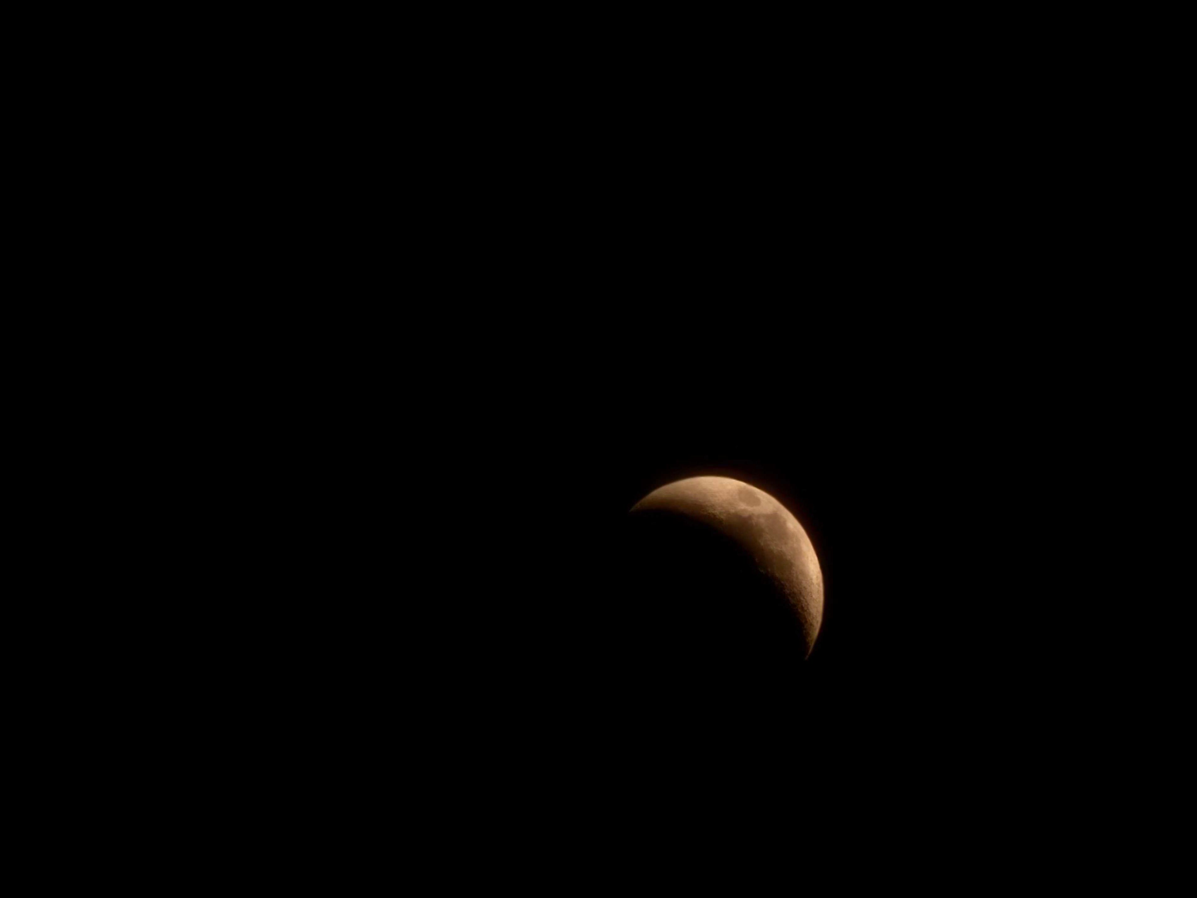 The Moon over United Kingdom — waxing crescent, Lunar Day 7