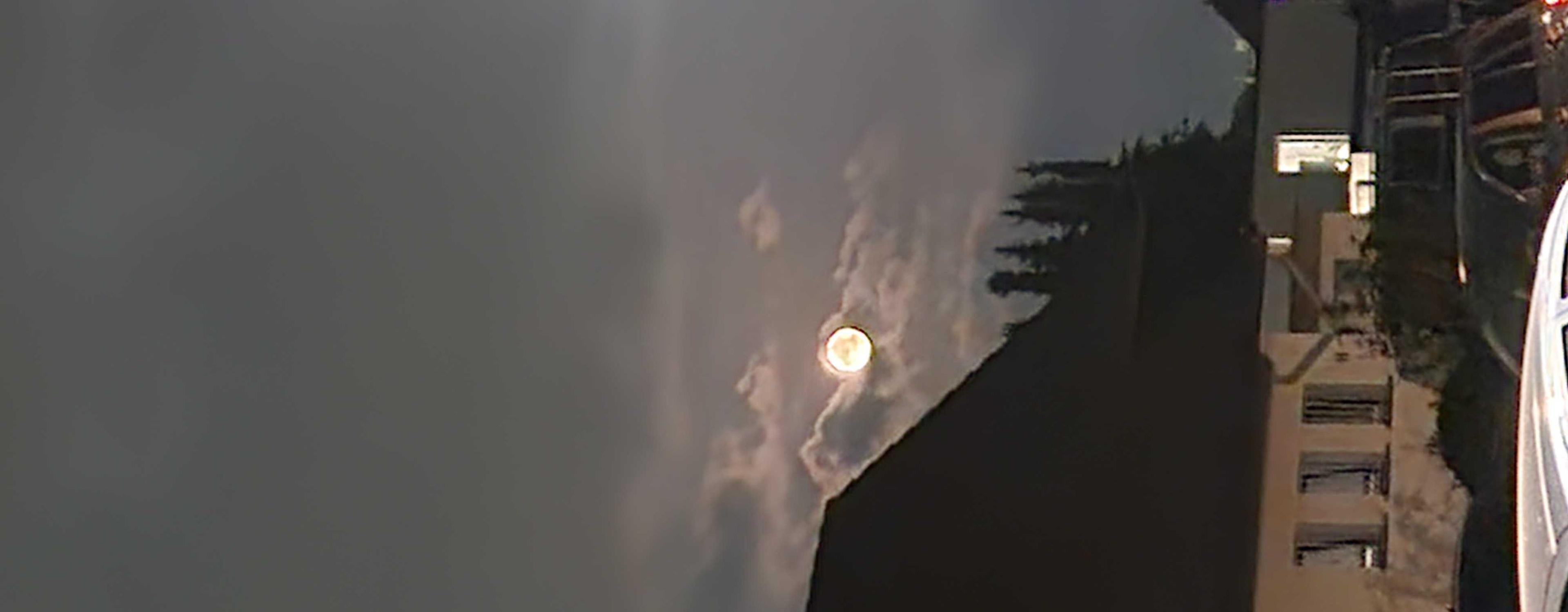 The Moon over Solingen, Deutschland — full moon, Lunar Day 17
