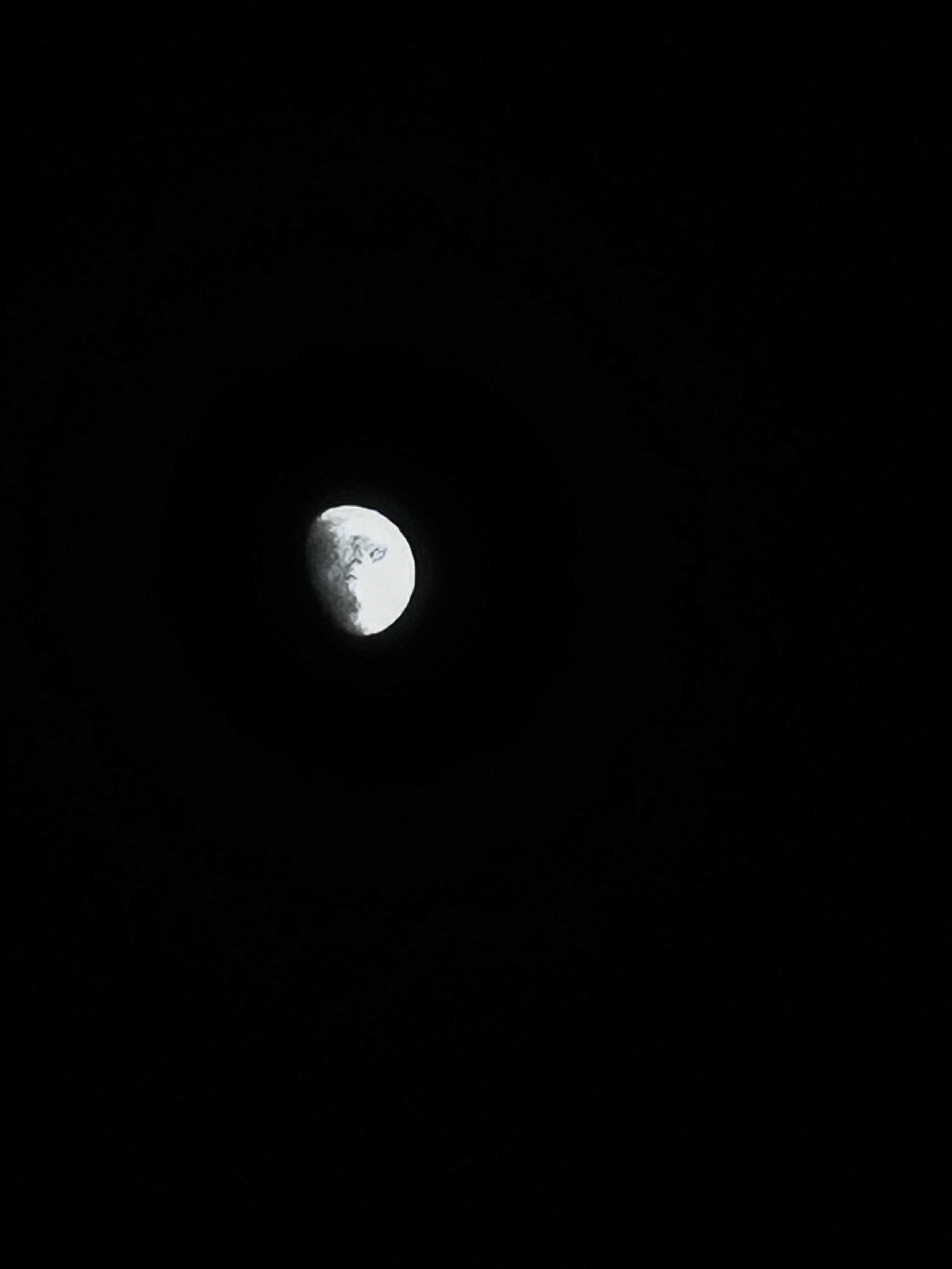 The Moon over Biñan, Philippines — waxing gibbous, Lunar Day 13