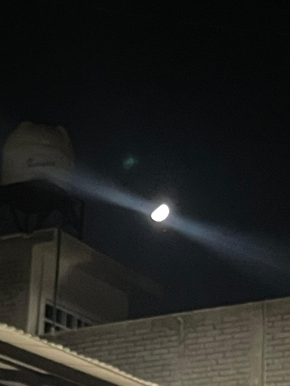 The Moon over Irapuato, México — first quarter, Lunar Day 10