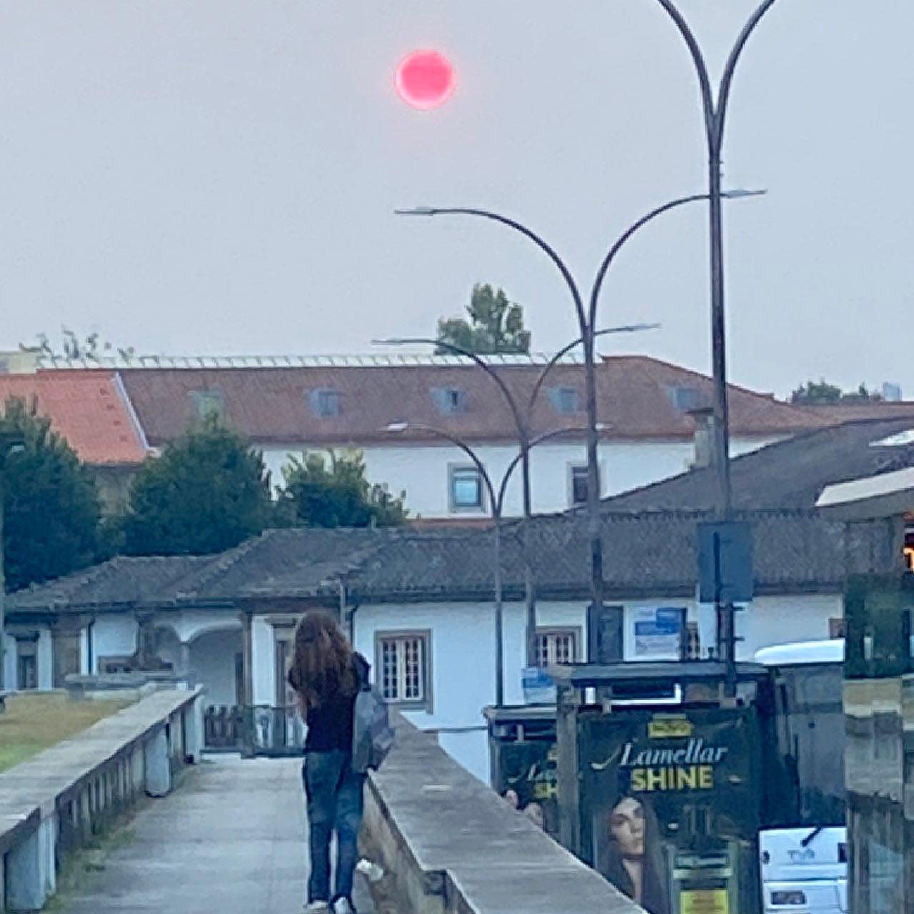 The Moon over Braga, Portugal — full moon, Lunar Day 16