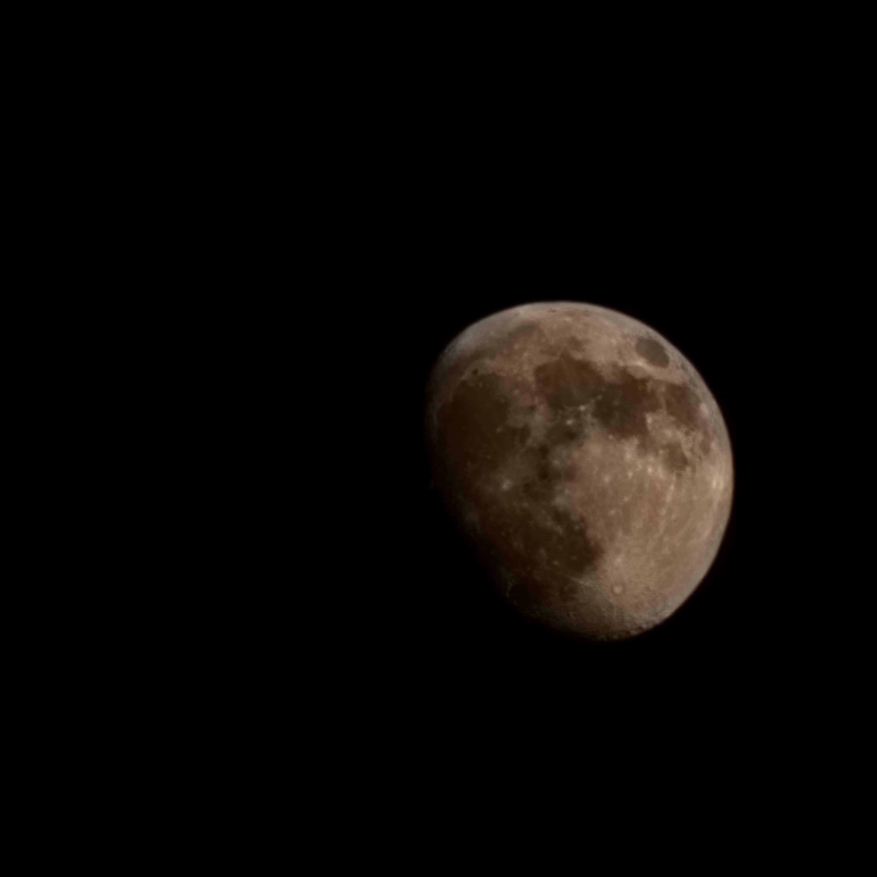 The Moon over Ticonderoga, United States — waxing gibbous, Lunar Day 13