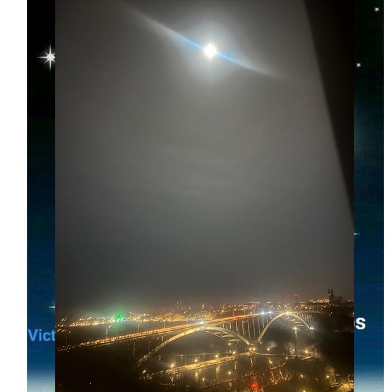 The Moon over Stockholm, Sverige — full moon, Lunar Day 16