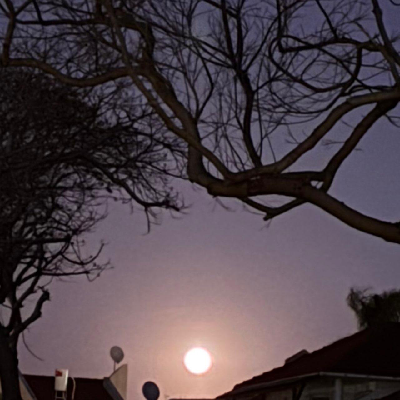 The Moon over Ashqelon, Israel — full moon, Lunar Day 15