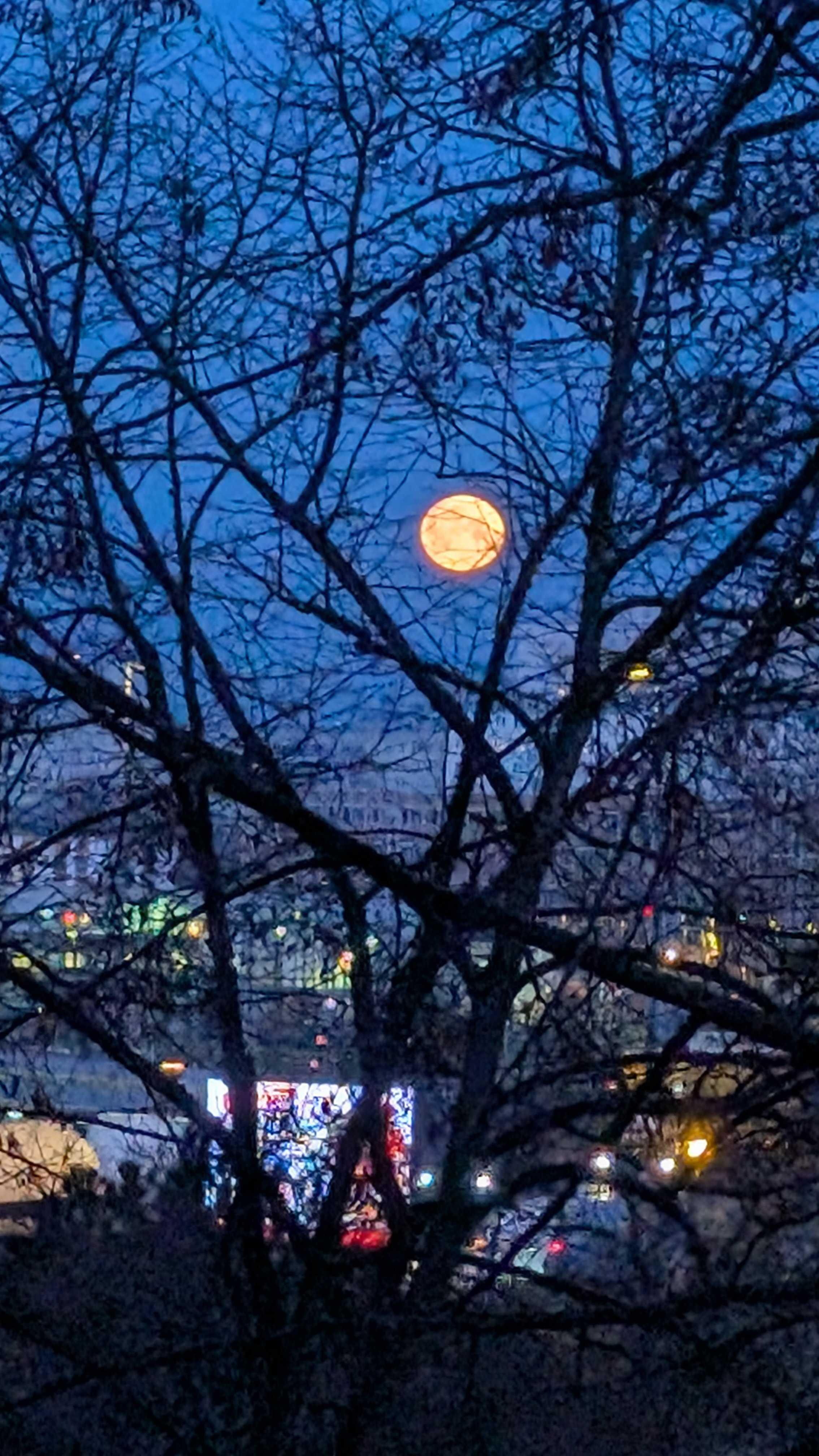 The Moon over Berlin, Germany — full moon, Lunar Day 15
