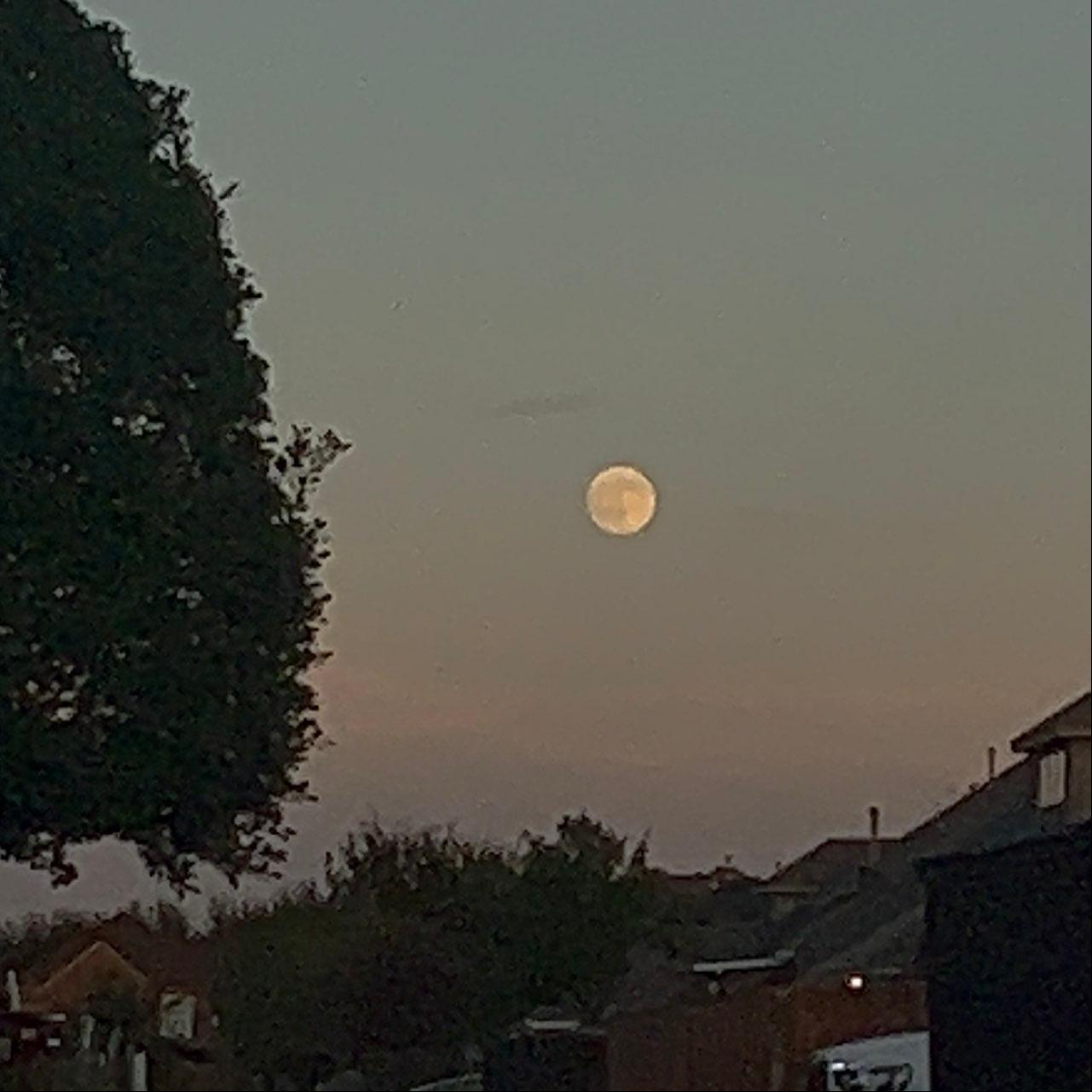 The Moon over Dallas, United States — full moon, Lunar Day 16