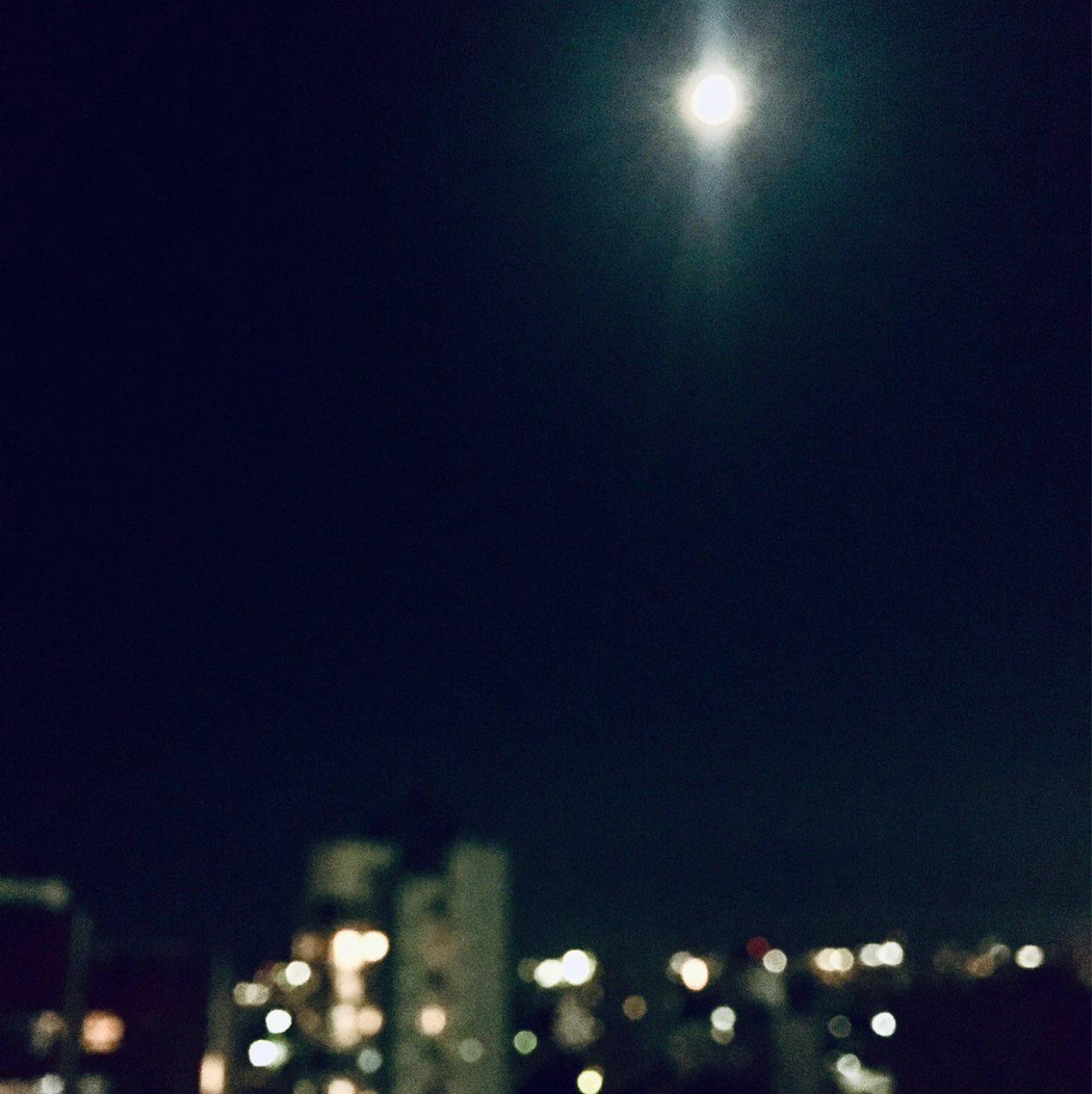 The Moon over Quilmes, Argentina — full moon, Lunar Day 16