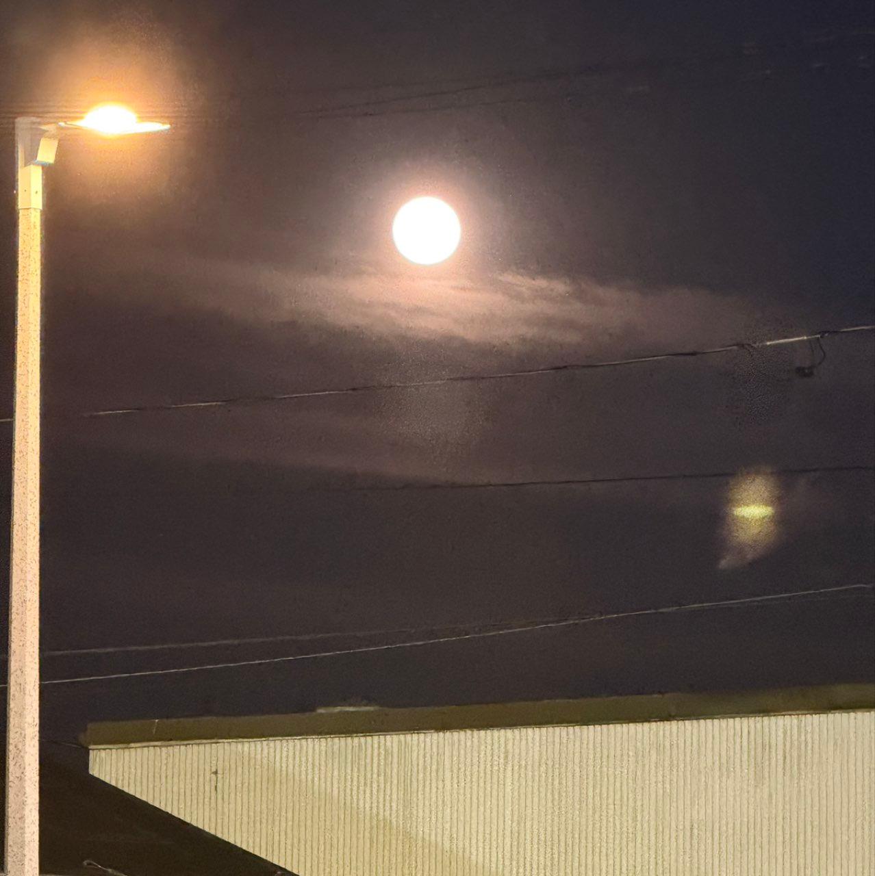 The Moon over Boston, United States — full moon, Lunar Day 15