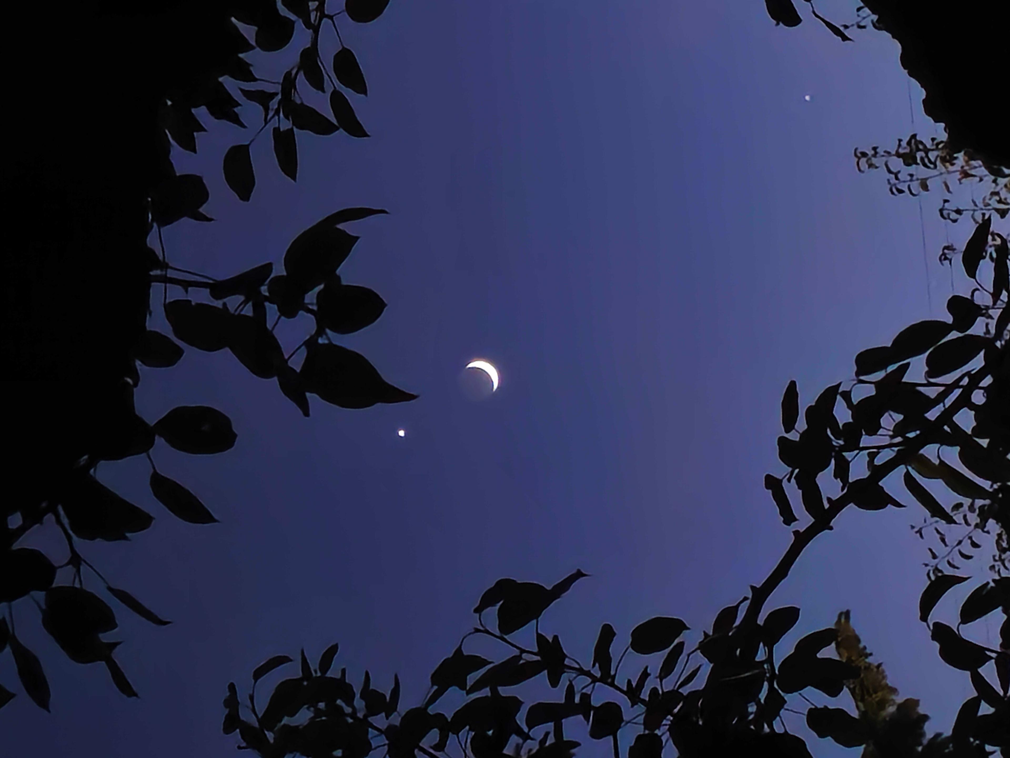 The Moon over Alberobello, Italia — waxing crescent, Lunar Day 4