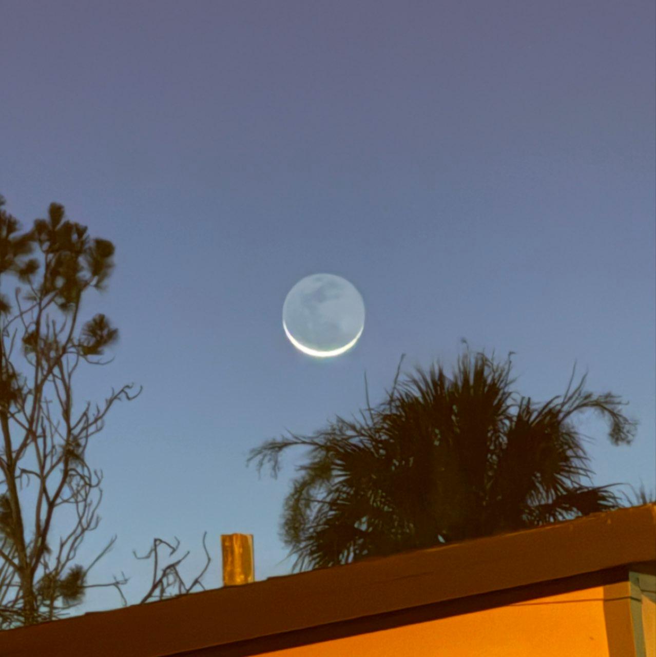 The Moon over Fort Myers, United States — new moon, Lunar Day 29