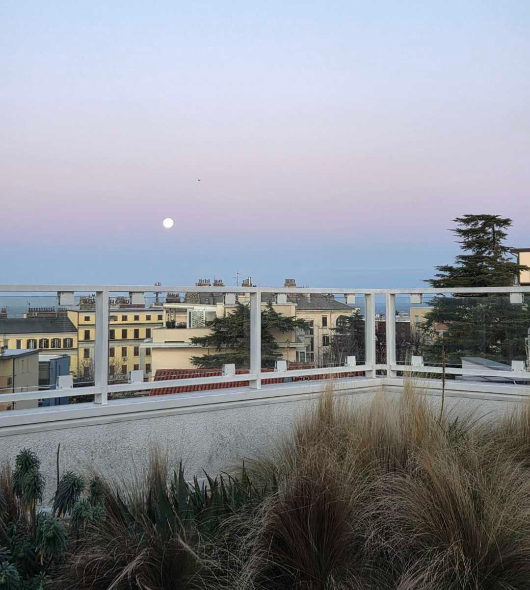 The Moon over Trieste, Italia — full moon, Lunar Day 15