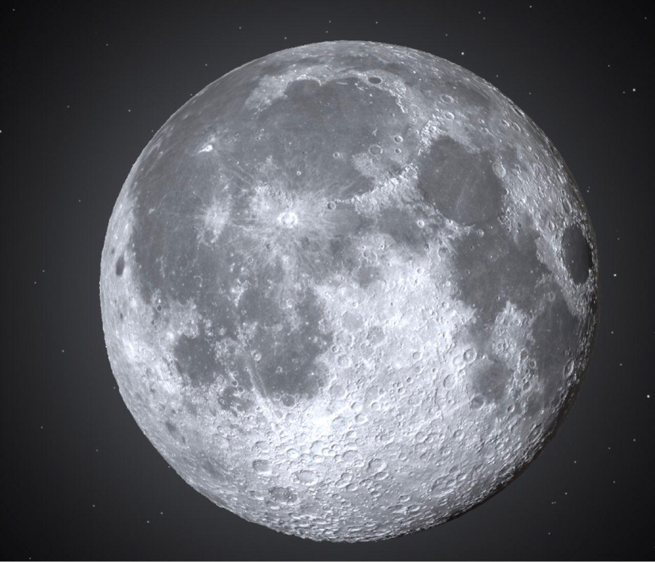 The Moon over Tijuana, México — full moon, Lunar Day 14