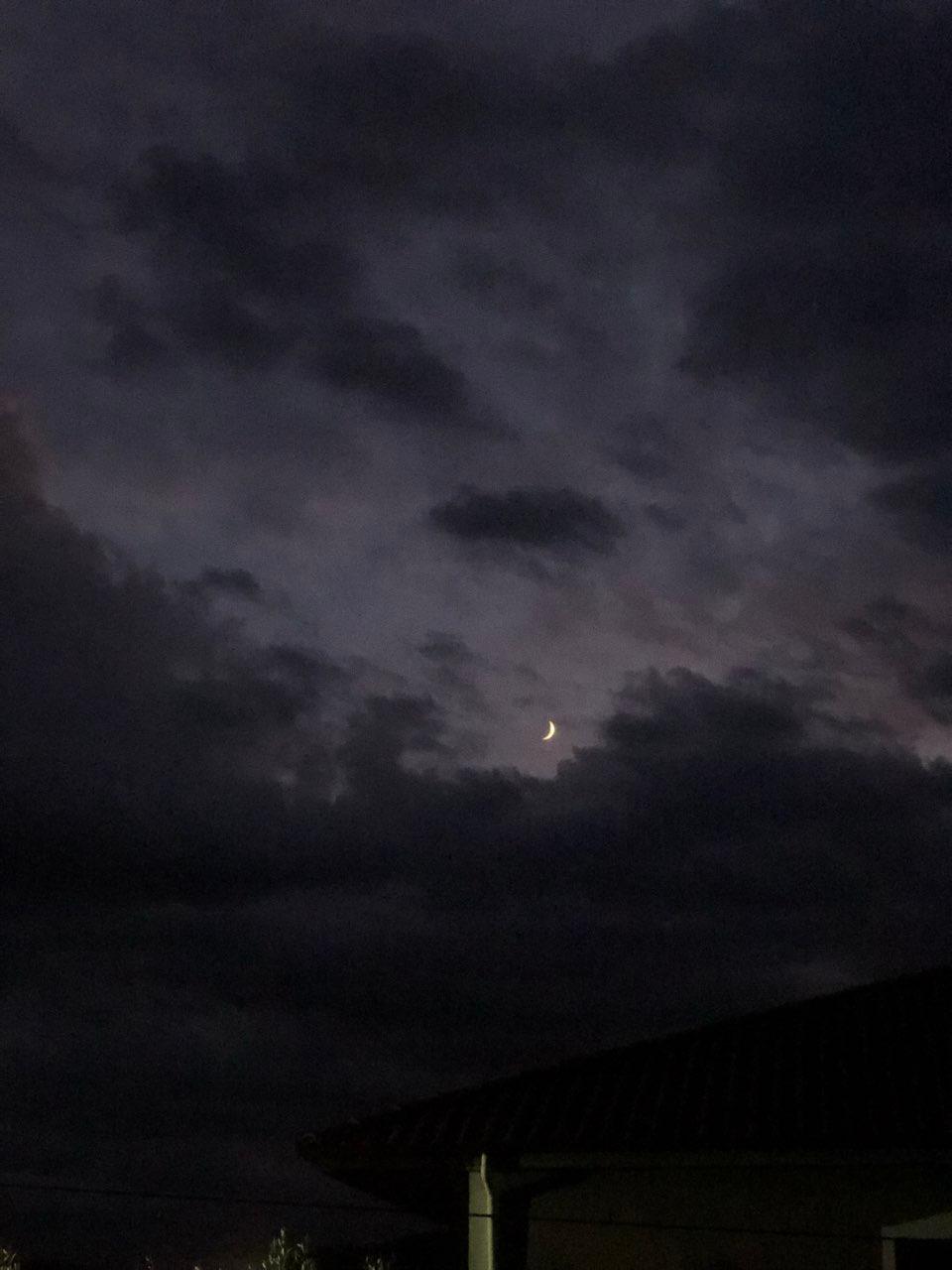 The Moon over Elbasan, Albania — full moon, Lunar Day 14