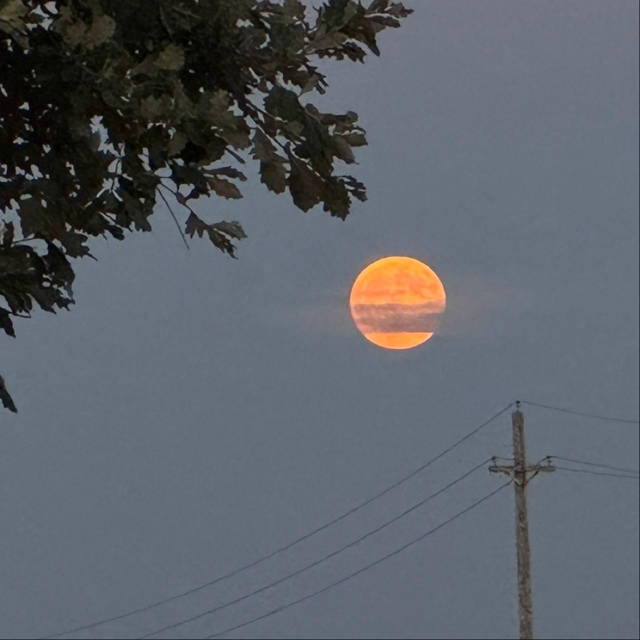 The Moon over Highland Hills, United States — full moon, Lunar Day 16